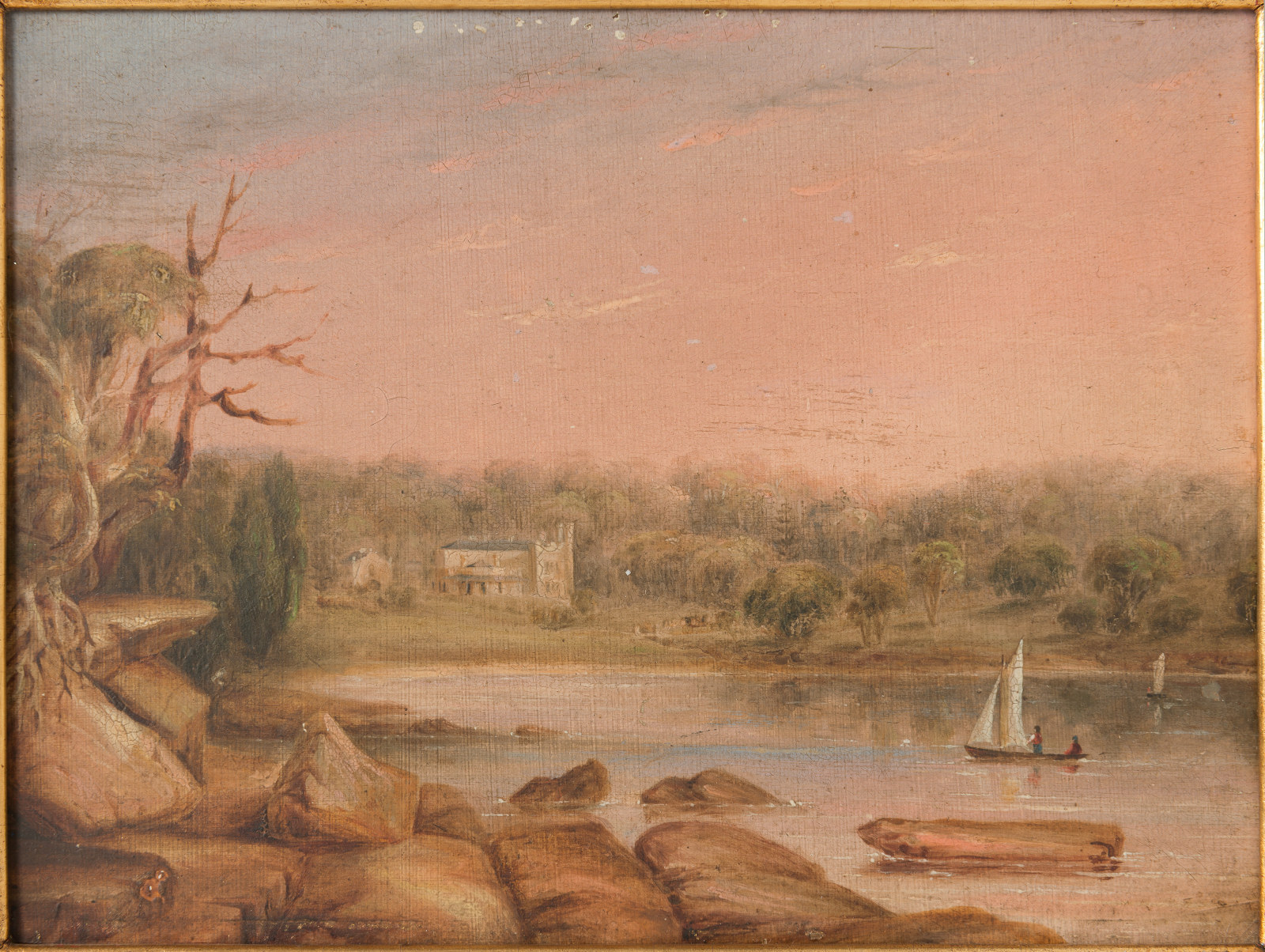 Vaucluse House, painted by George Peacock, 1846-1850