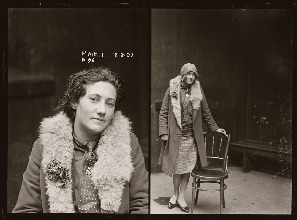 Patsy Neill (or Niell), Special Photograph number D96, 12 August 1929, Central Police Station