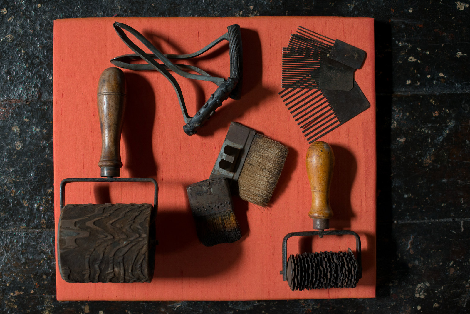 Woodgraining tools, rollers, stamps, combs