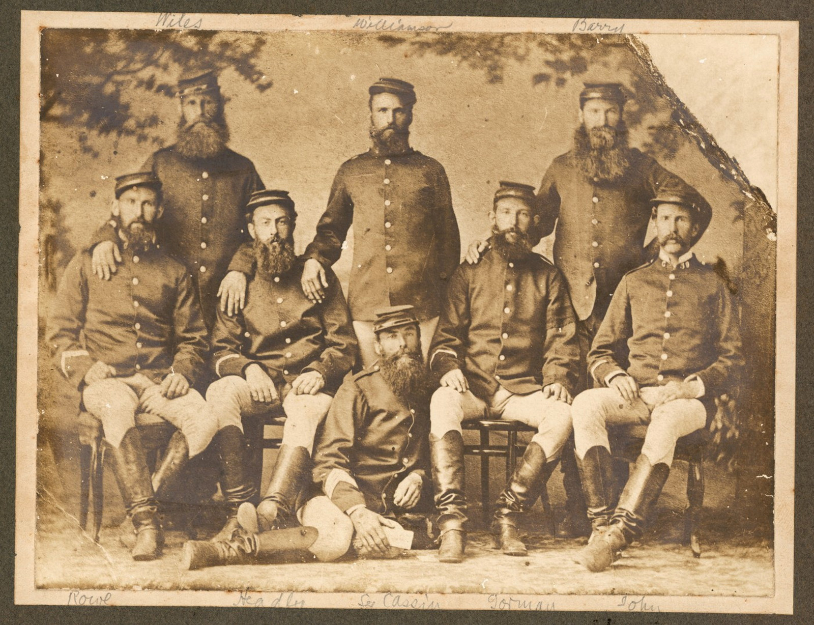 Group of troopers who captured Captain Moonlite in 1879