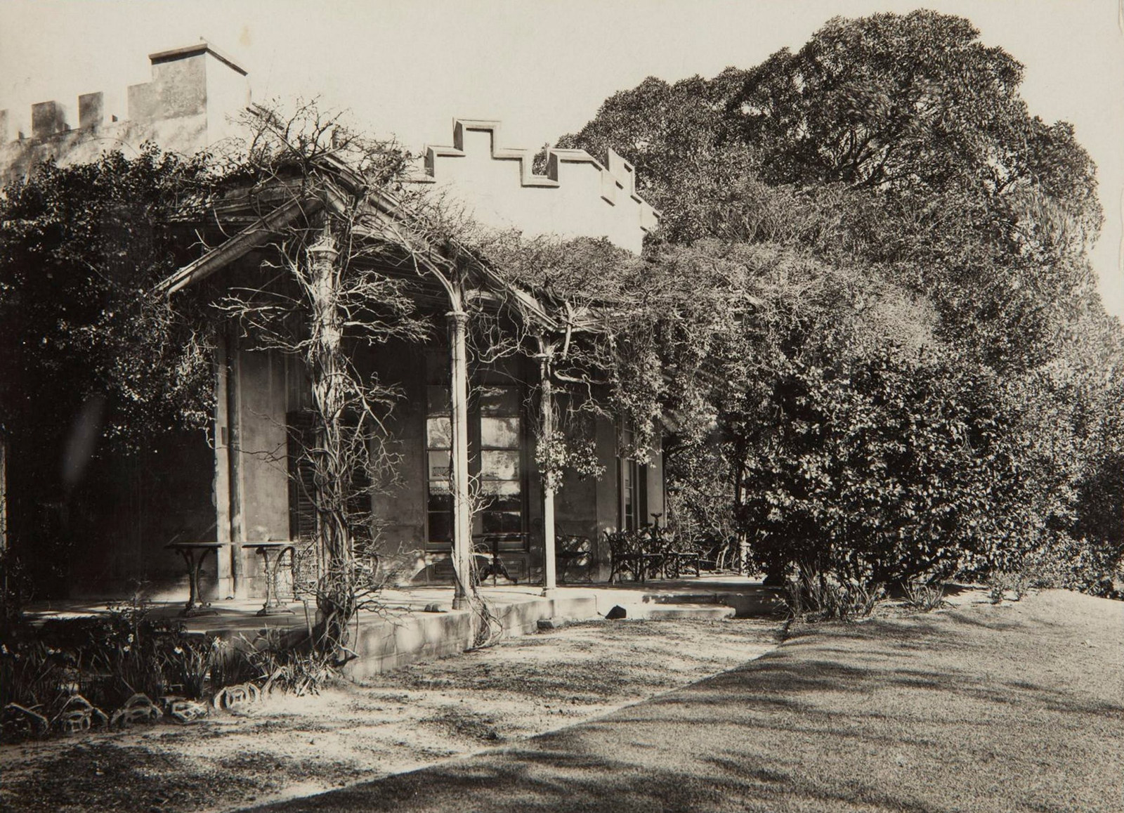 The front verandah at Vaucluse House