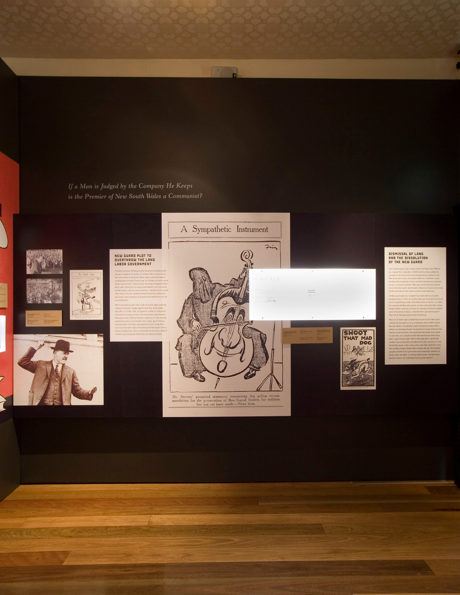 Tough men, hard times: policing the depression installation view