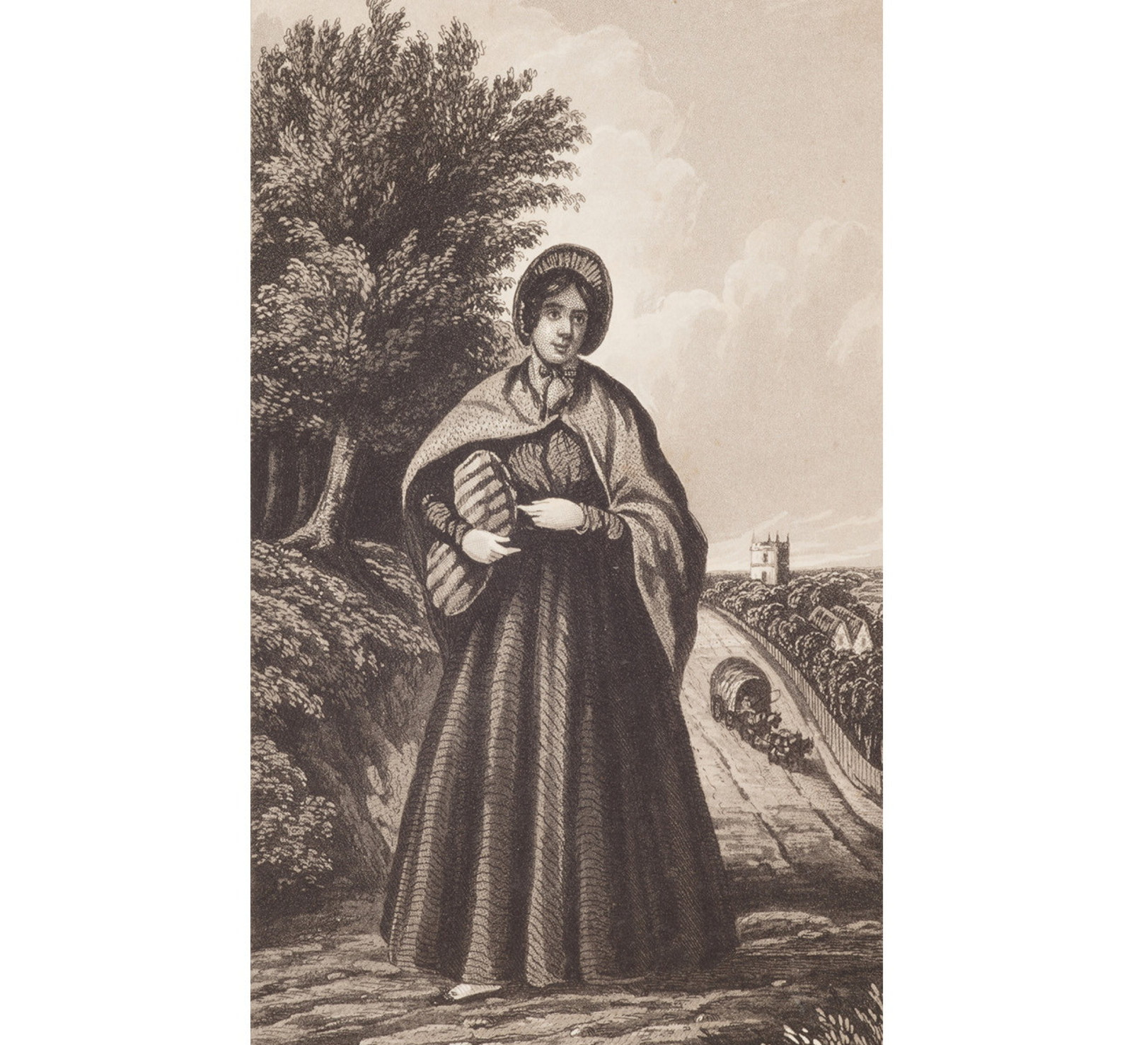 Engraving of Margaret Catchpole, 1845