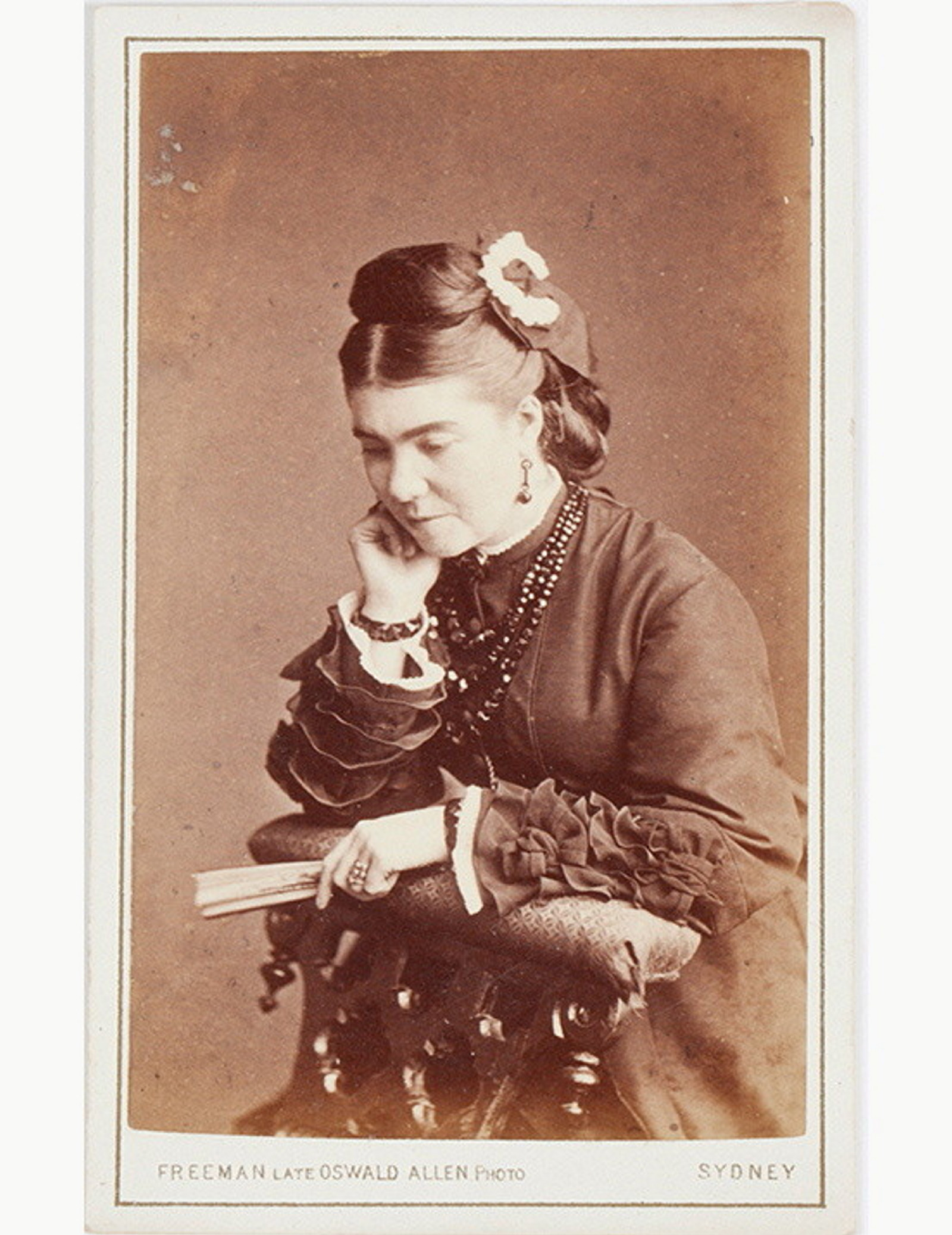 Carte de visite portrait photograph of Elizabeth Campbell, 1873-1879