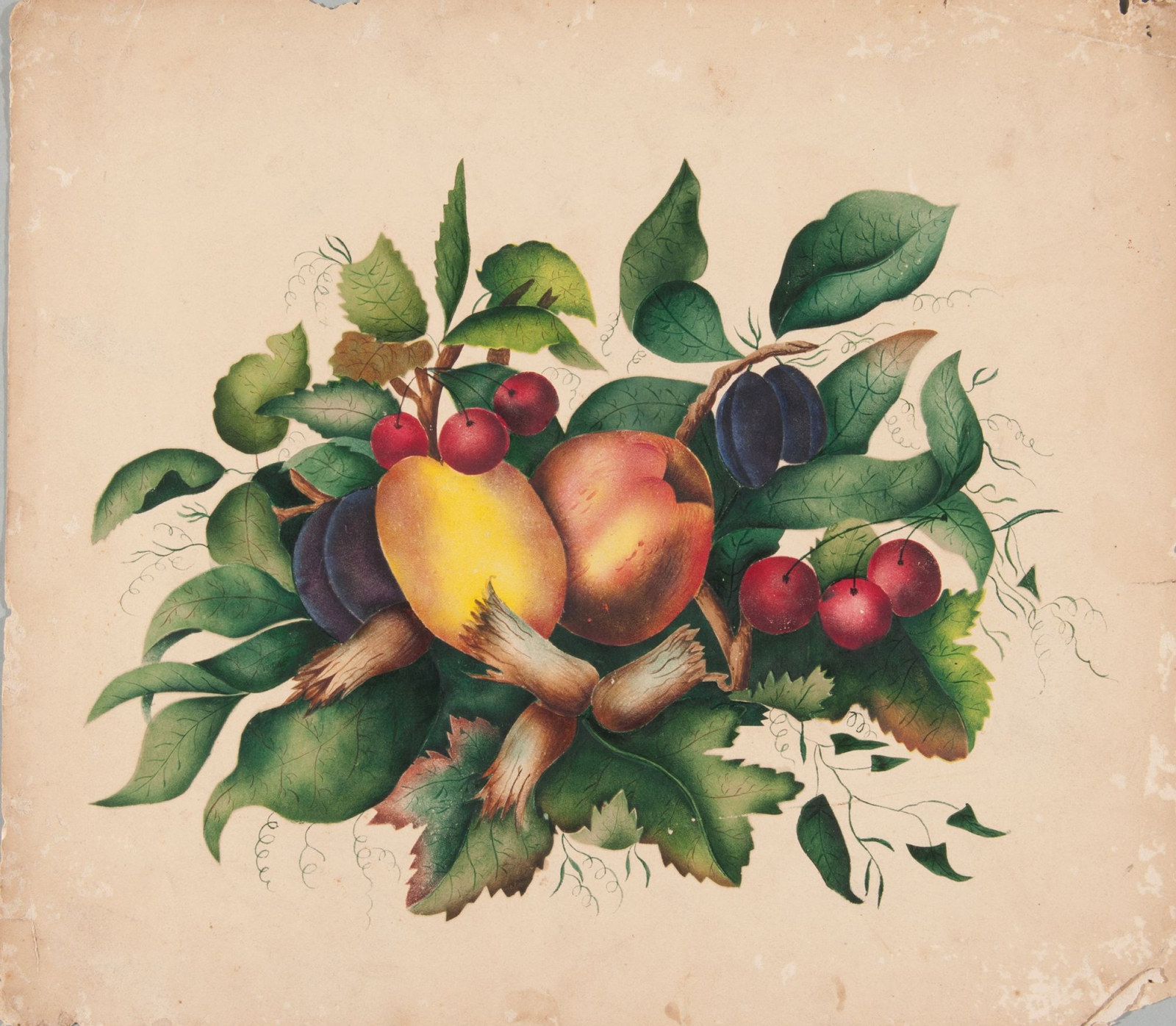 Still life with fruit poonah painting