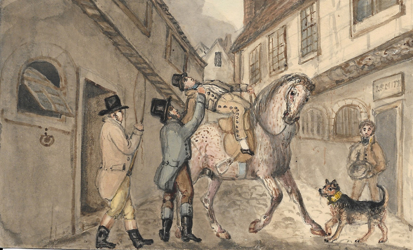 Illustration no.17: Margaret taken into custody in the act of selling the horse / Richard Cobbold