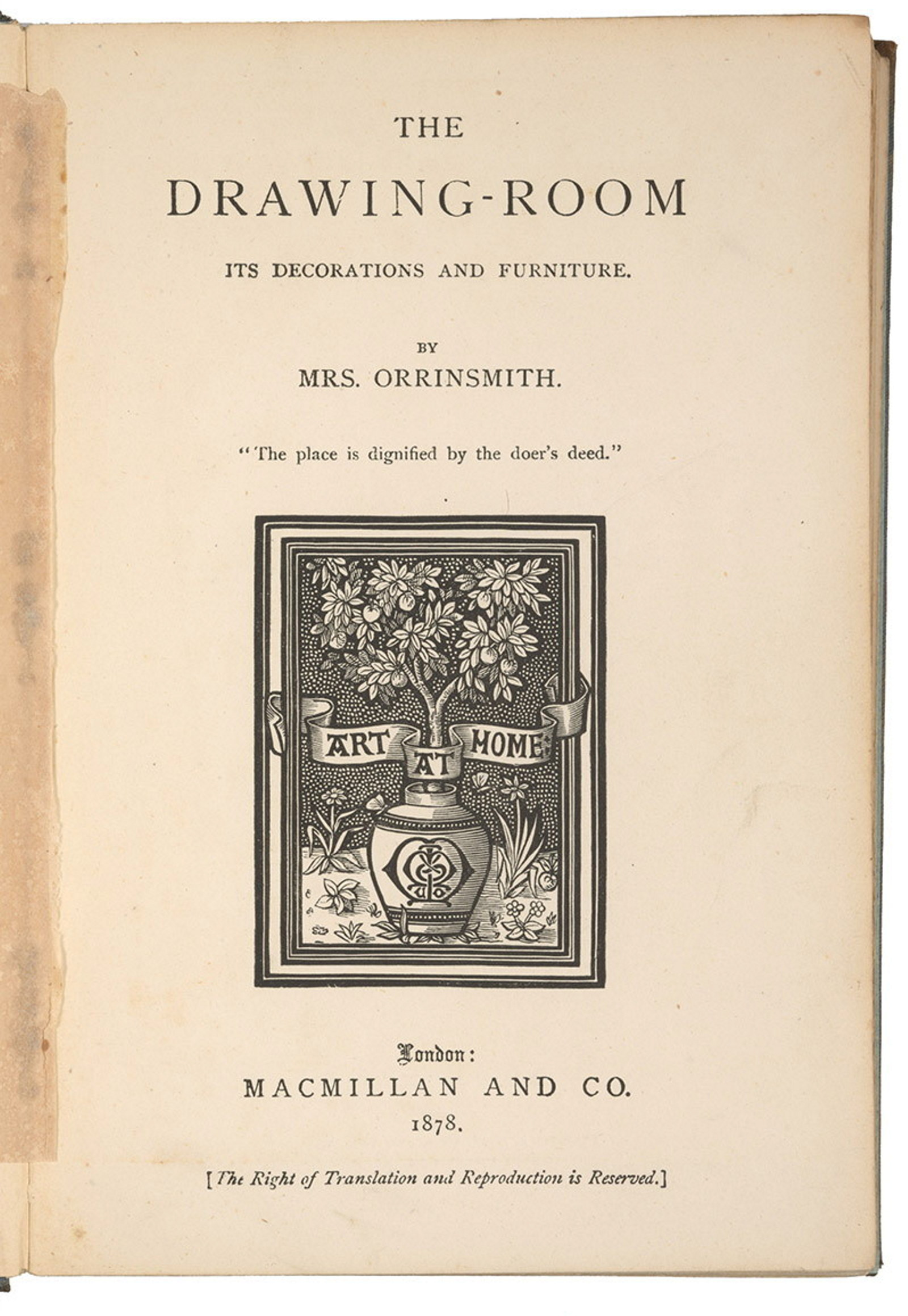 Title page Drawing room Orrinsmith