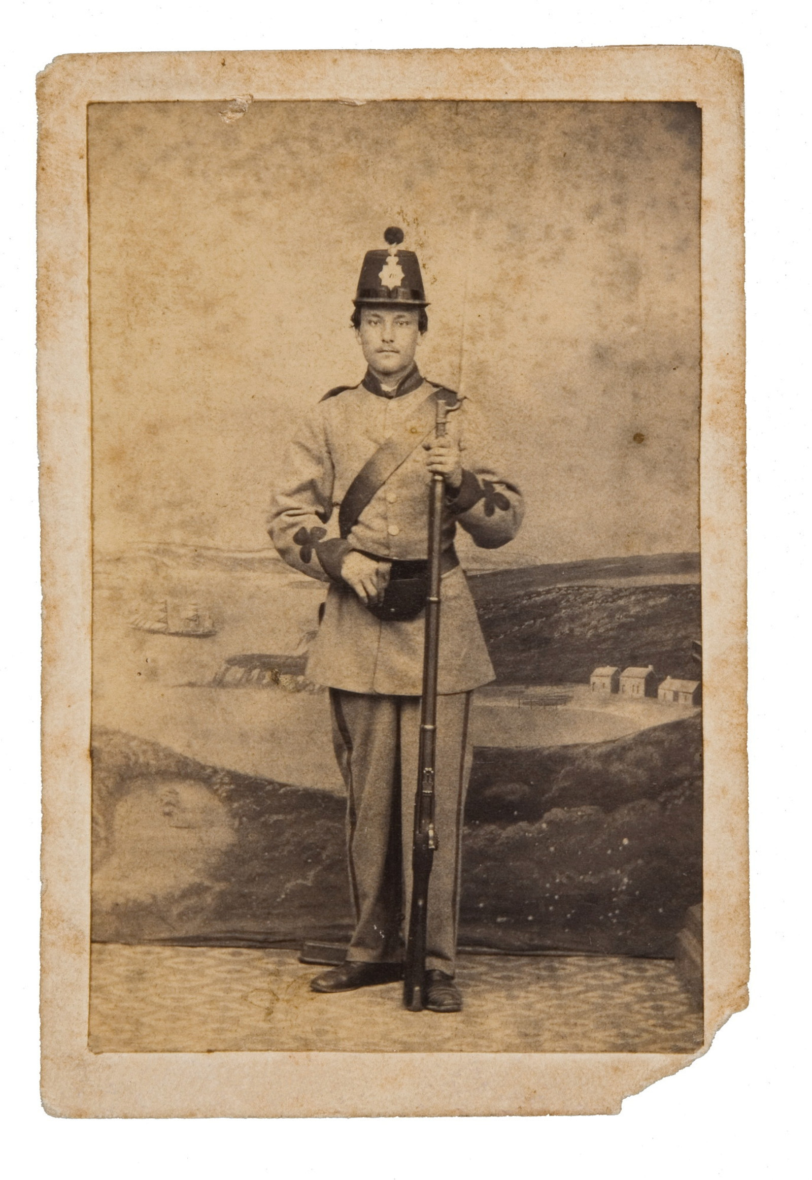 Private John Joseph Shying, No 5 Company Sydney Battalion Volunteer Rifles, c1863
