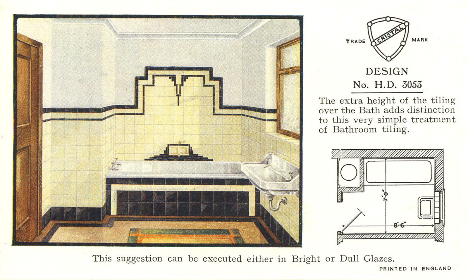 Trade catalogue for "Modern Bathroom Designs" for H & R Johnson Ltd, Sydney, 1934.