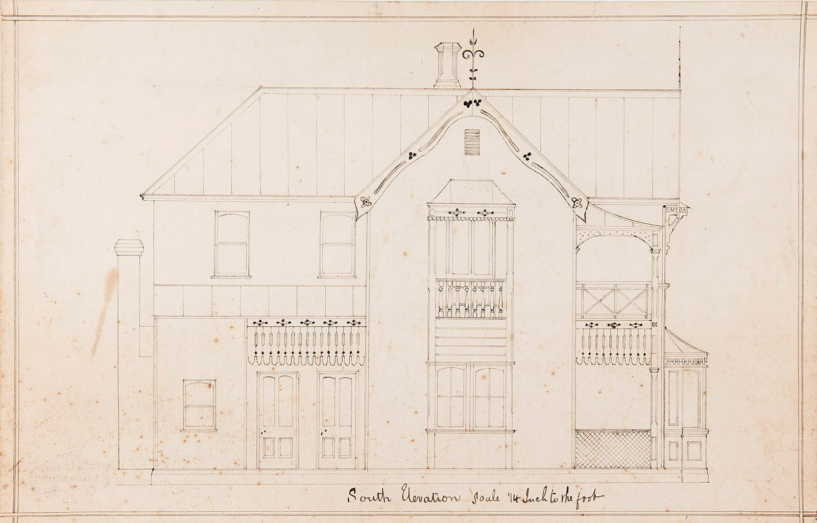 Plan of house.