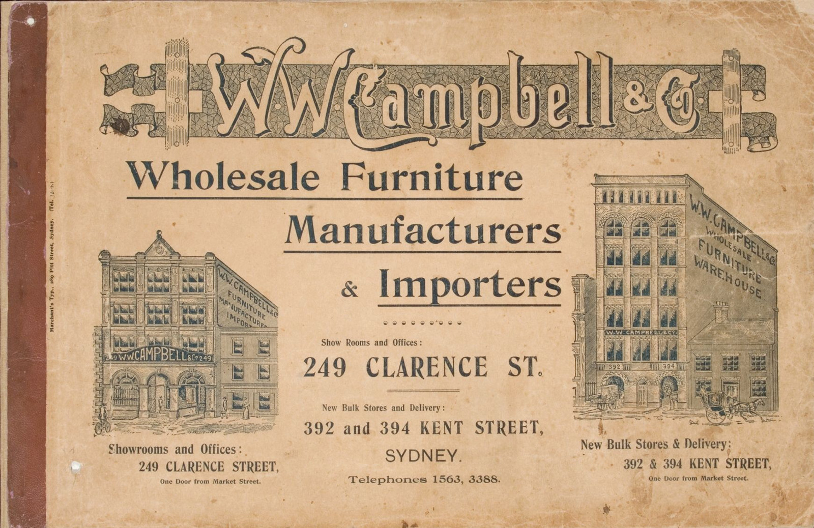 Front cover, W. W. Campbell & Co trade catalogue