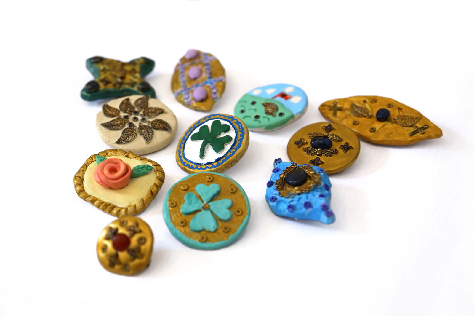 Student artworks brooches