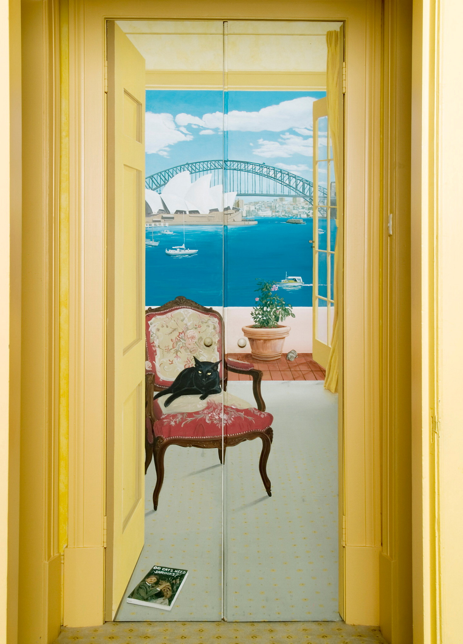 Trompe l'oeil, Darnley Hall apartment, Elizabeth Bay NSW