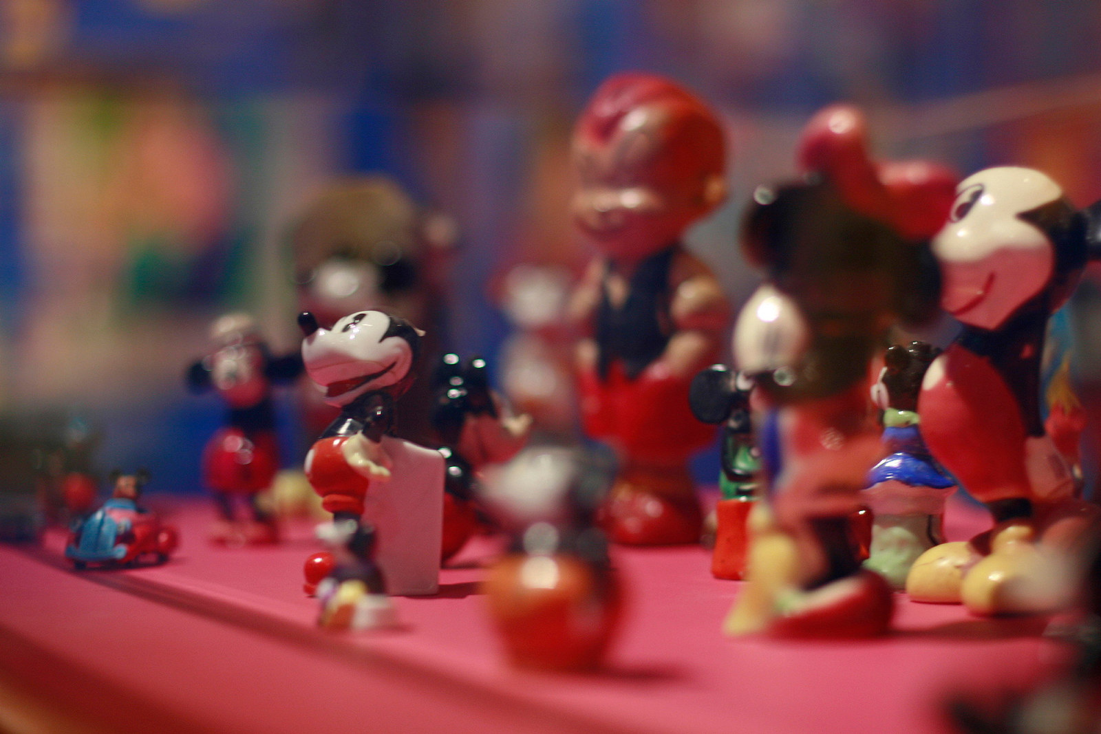 Figurines from the exhibition at the Martin Sharp Launch