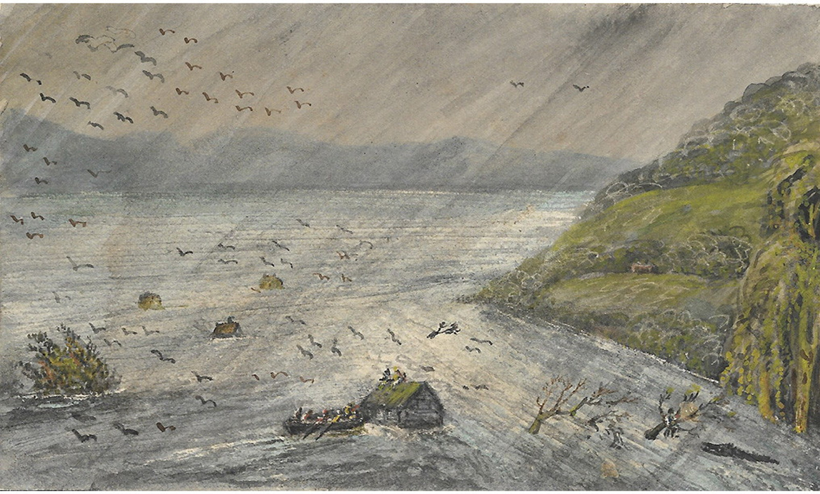 Illustration no.31: Margaret's courage in the great flood / Richard Cobbold