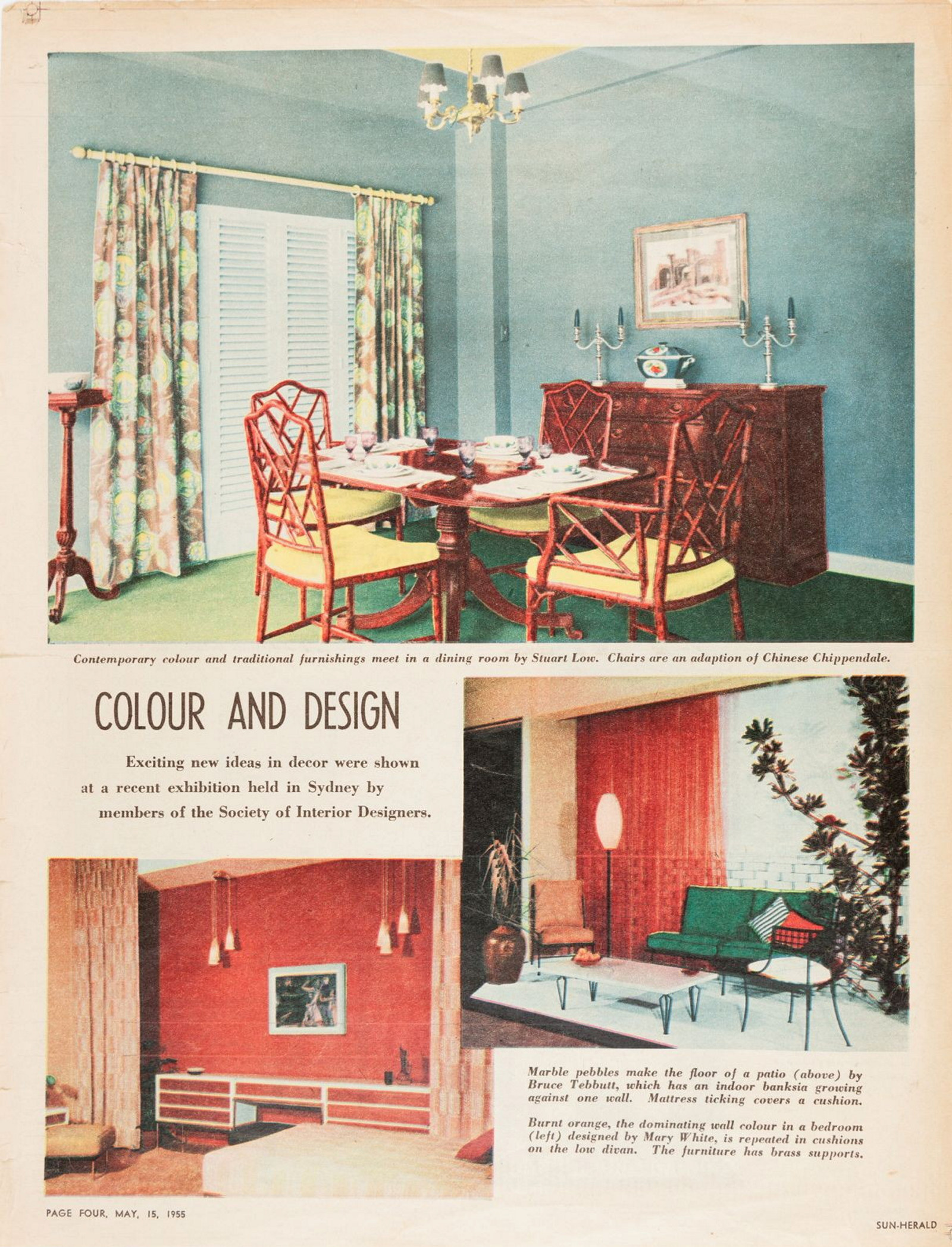 Society of Interior Designers (SID) exhibition, 1955