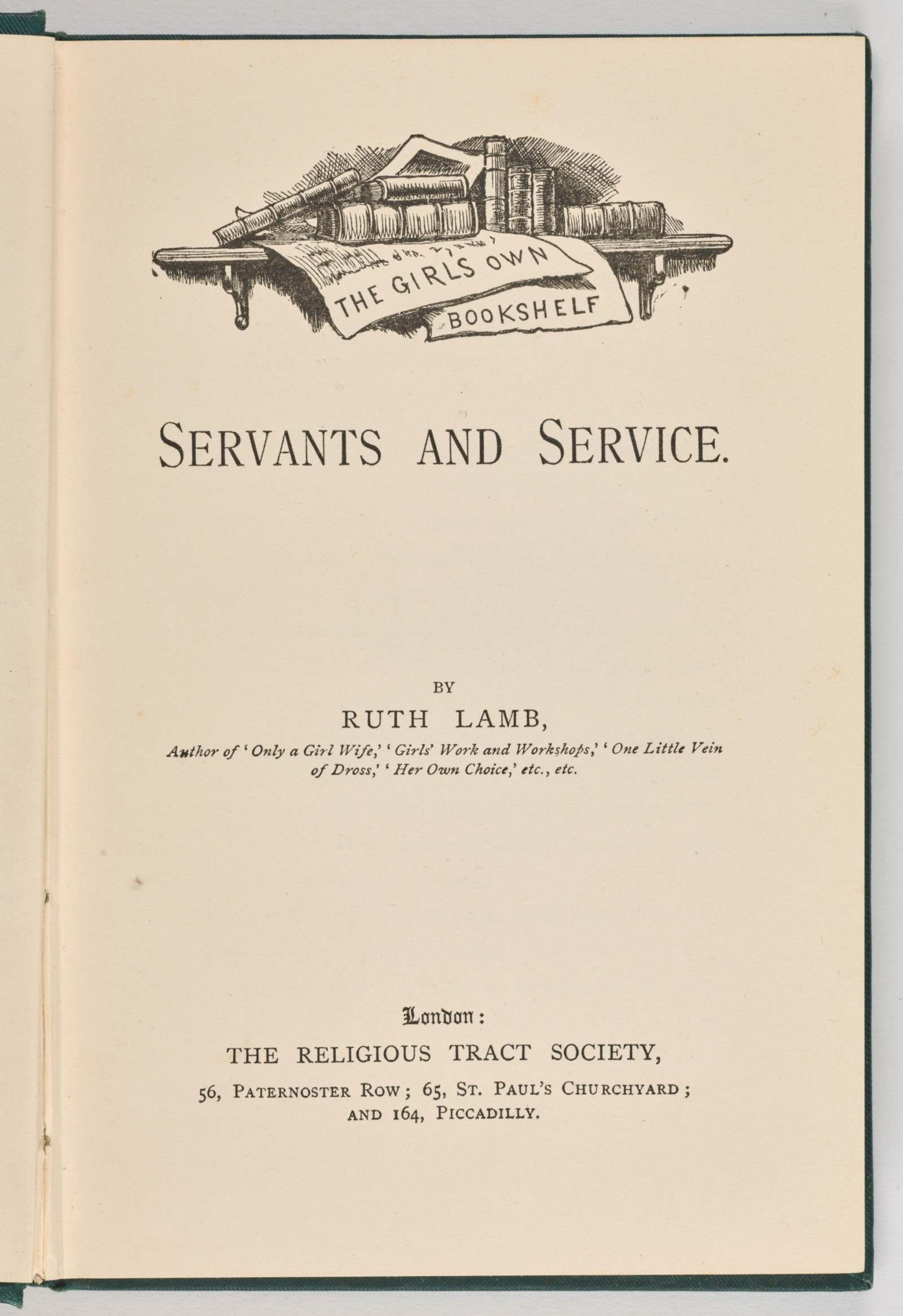 Title page Servants and Service Ruth Lamb