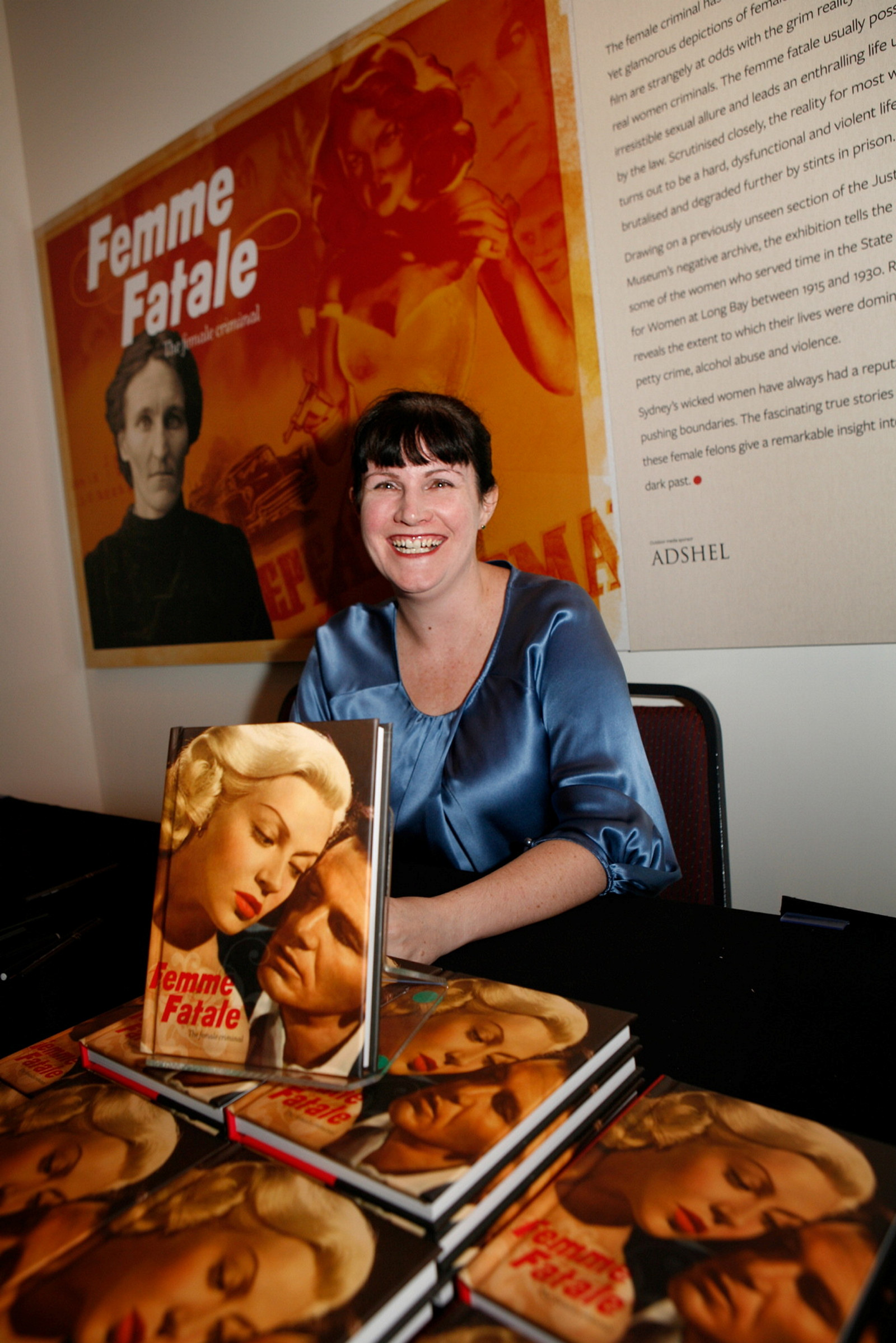 Nerida Campbell, curator of the Femme Fatale exhibition, at the launch