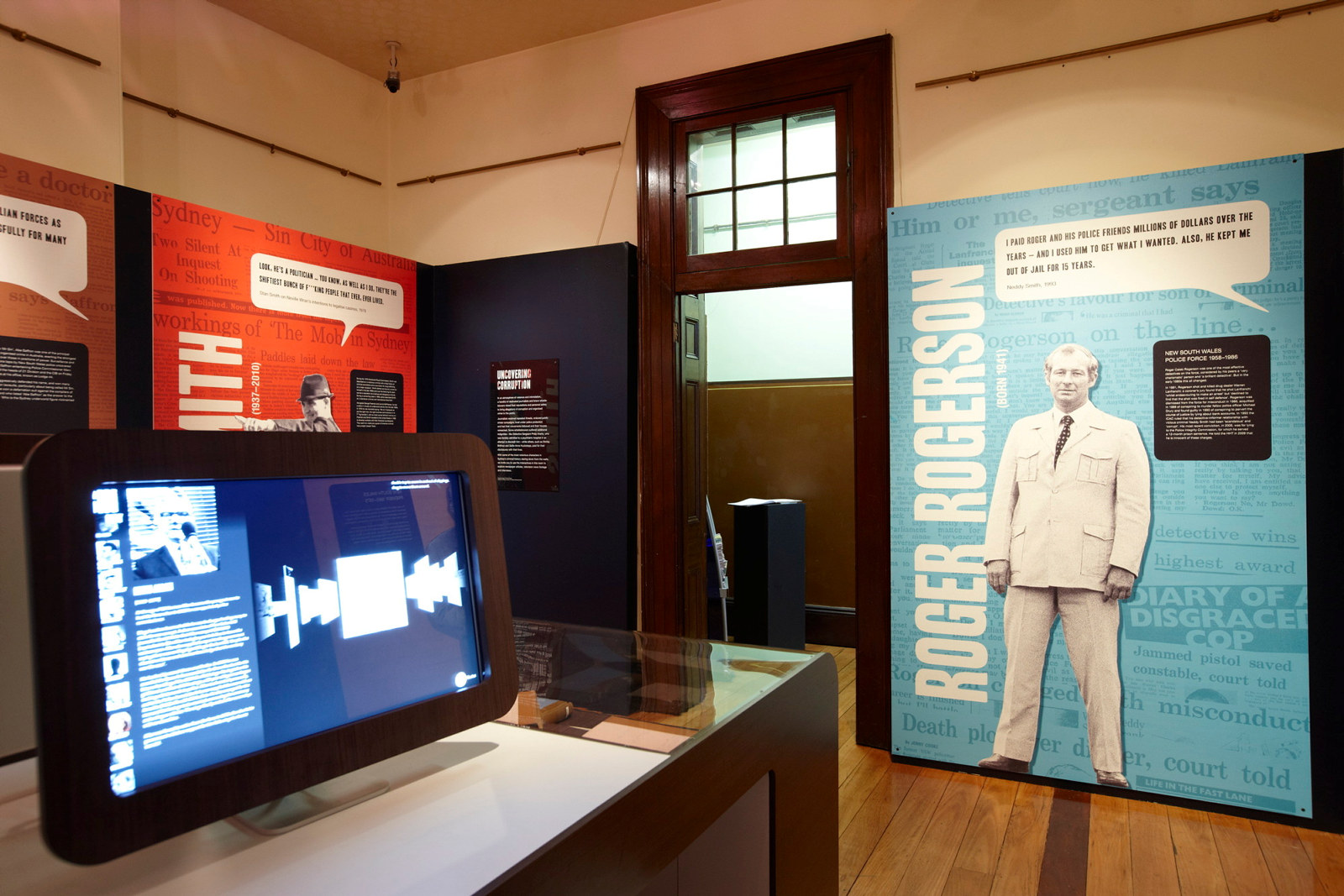 Sin City: crime & corruption in 20th-century Sydney exhibition installation view