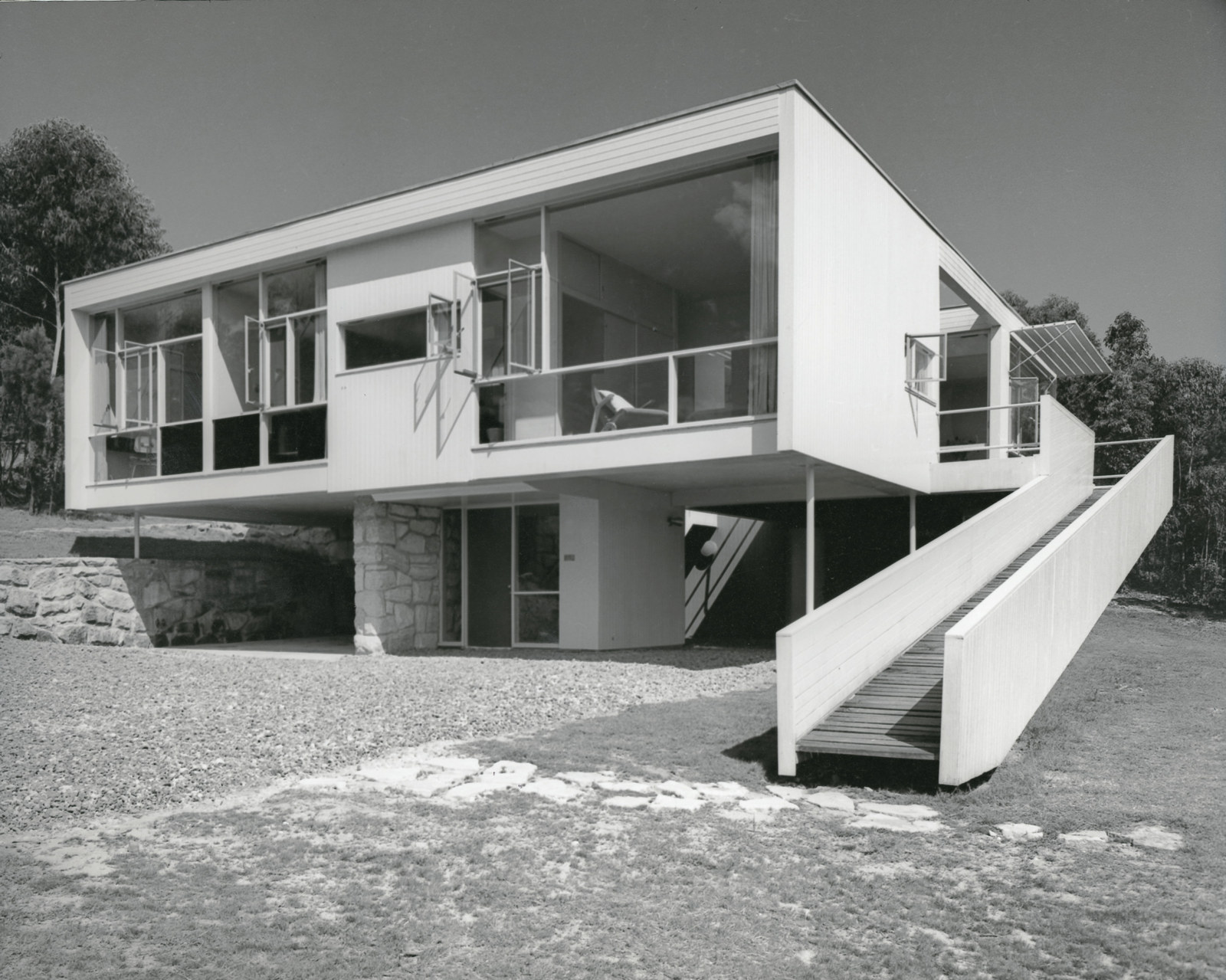 Rose Seidler House, 1950: View from north-west