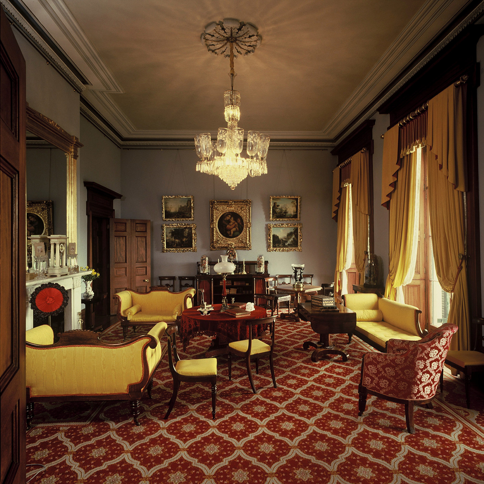 The drawing room of  Elizabeth Bay House, 11 August 1987