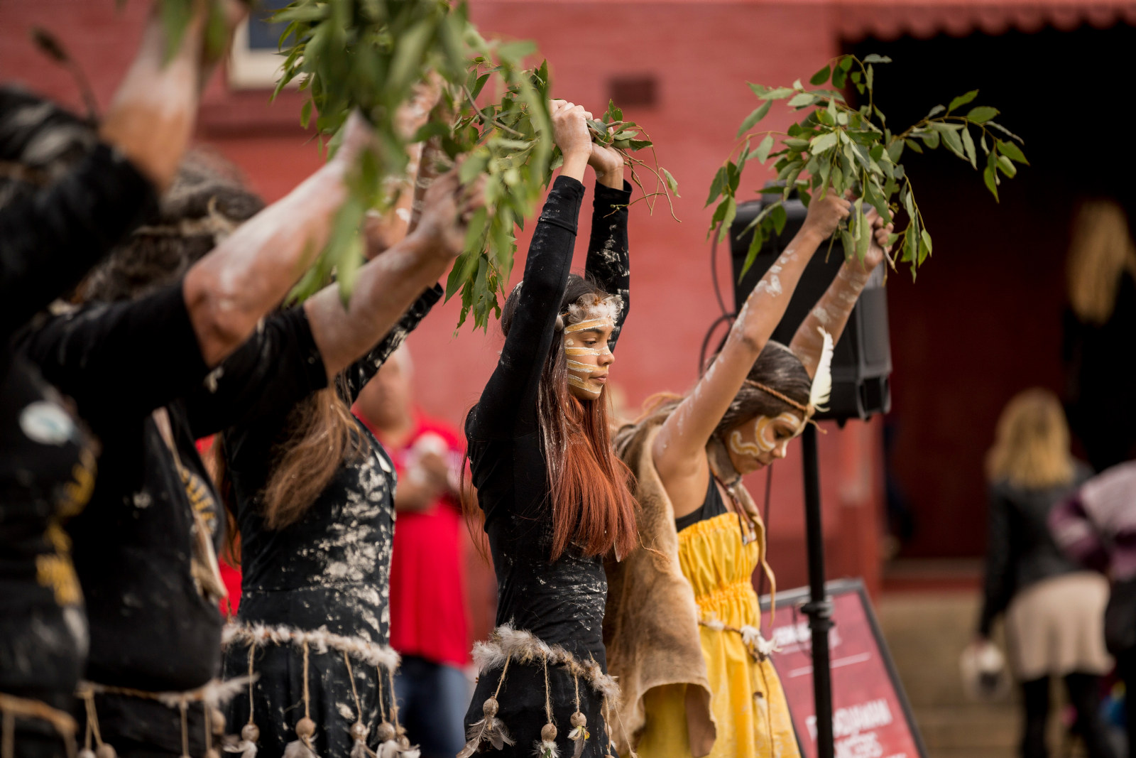 The Djaadajwan Dancers perform at the Songlines' celebration