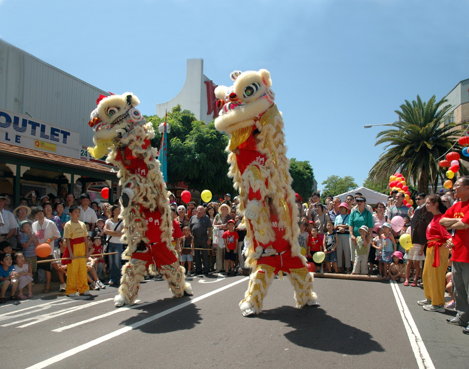 Lion Dragon dance performed by the Australian Yau Kung Mun (YKM) Martial Arts Association - Rituals and Traditions of Sydney