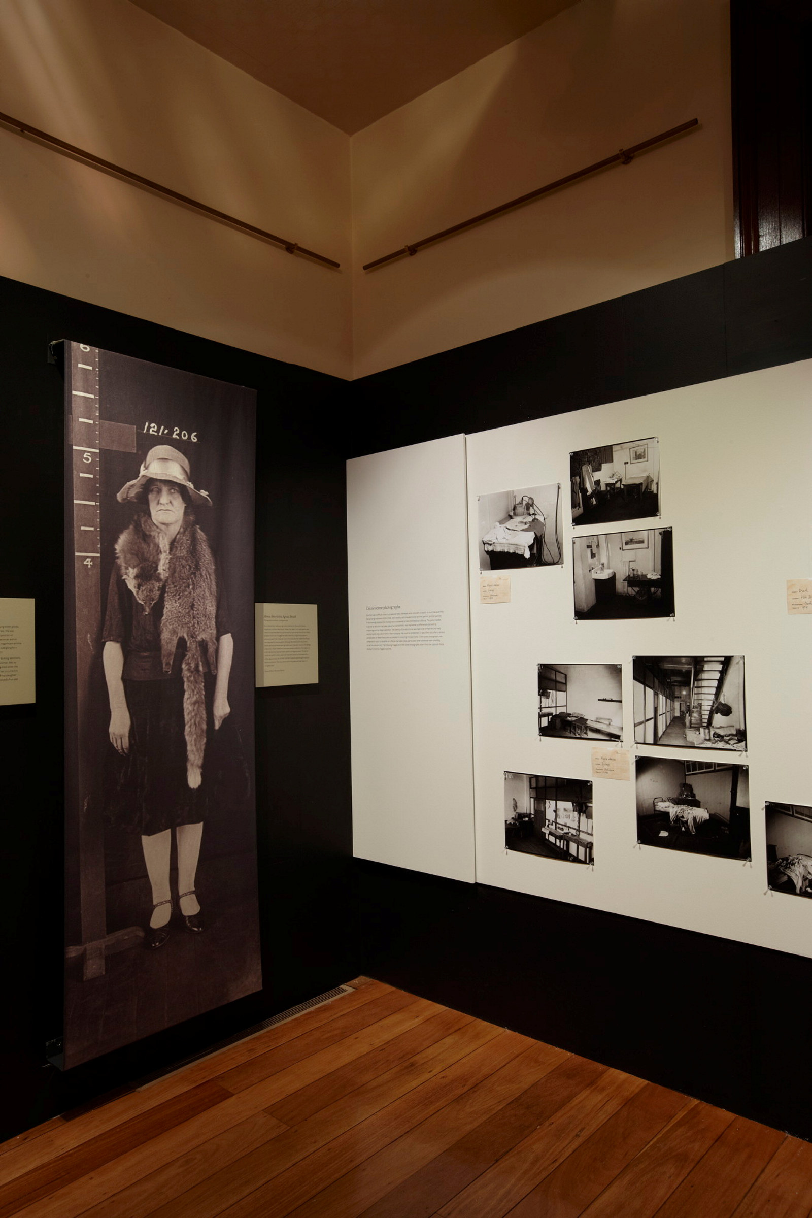 Femme fatale: the female criminal exhibition installation view