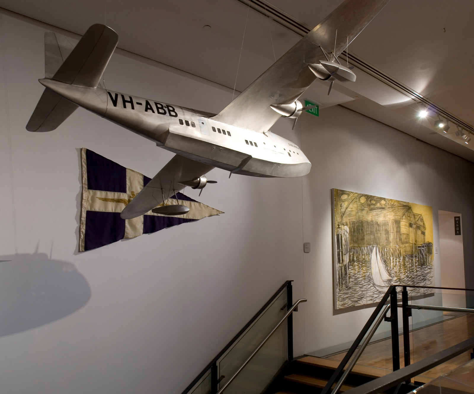Flying Boats exhibition installation view