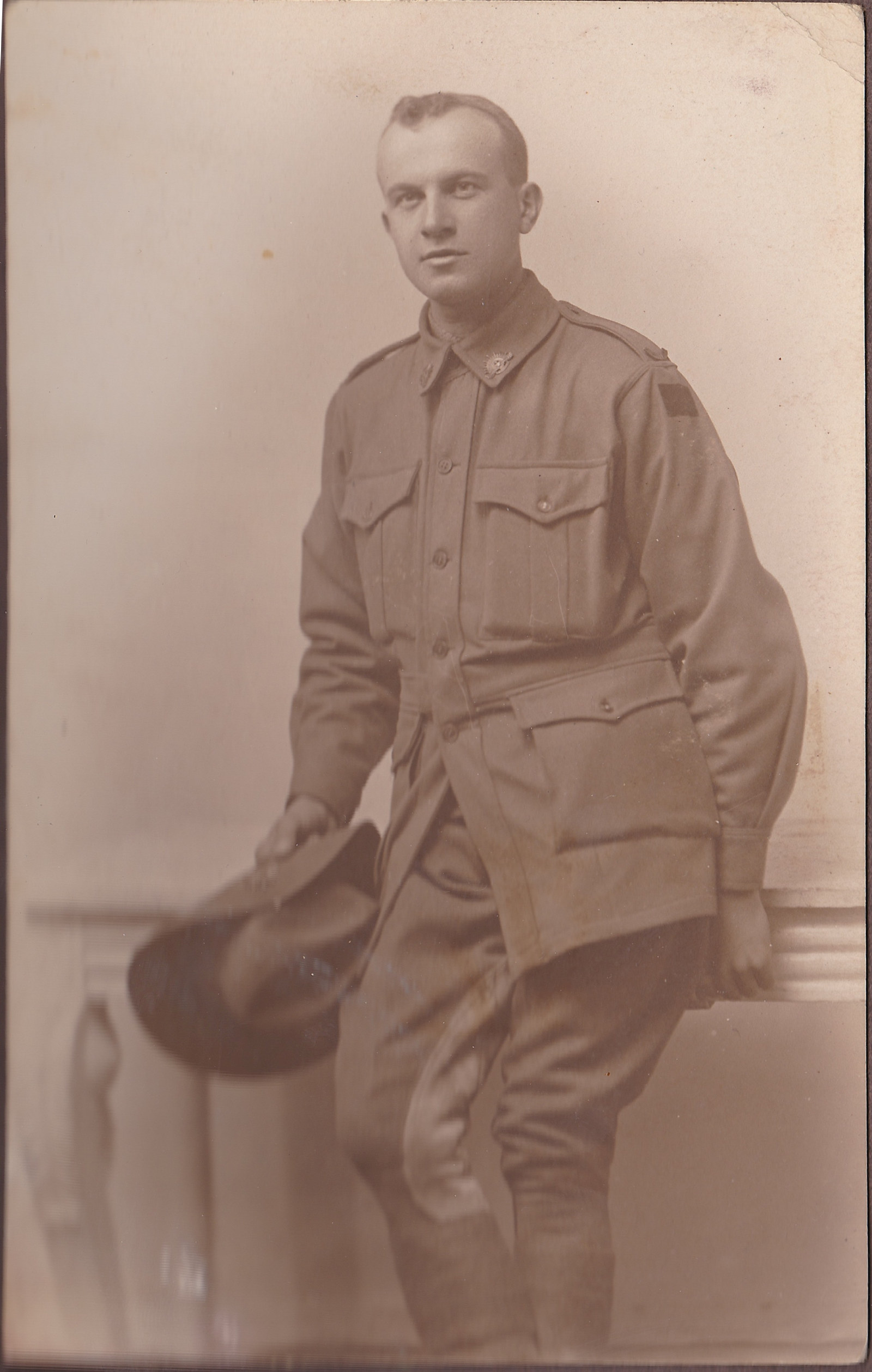 Private Arthur McPhail Kilgour (1896-1941), photographed in France in late 1917 or early 1917