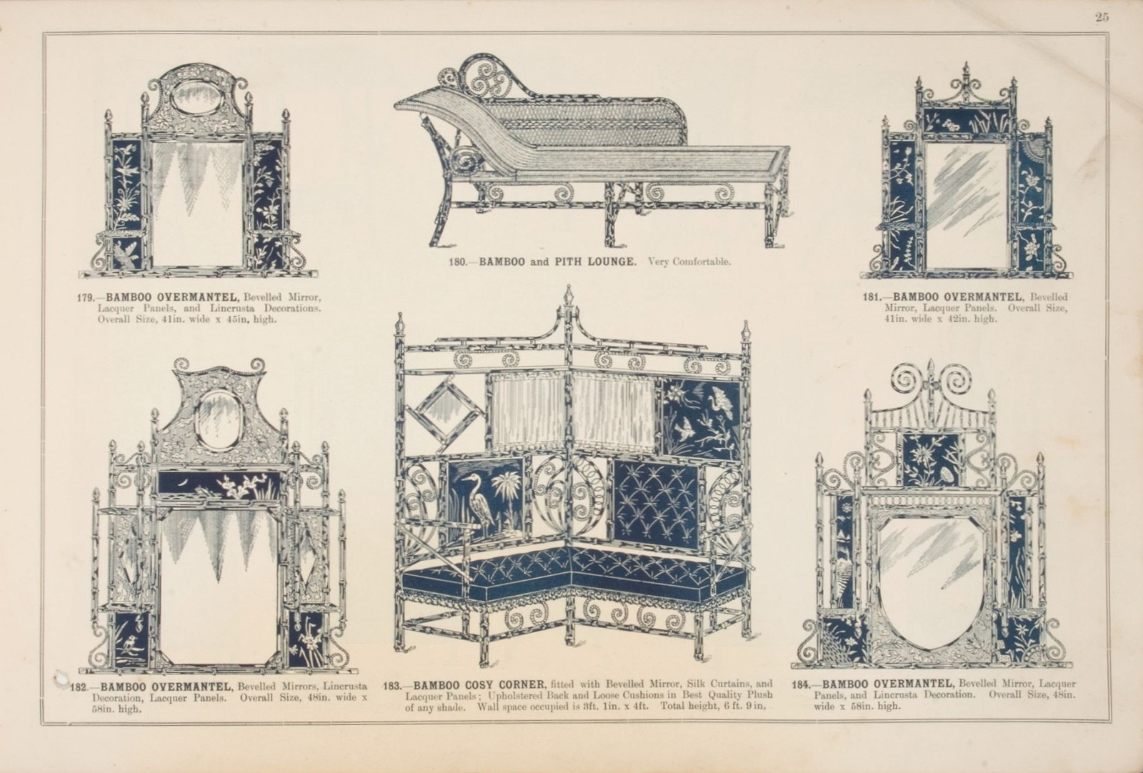 Bamboo furniture in W. W. Campbell & Co trade catalogue