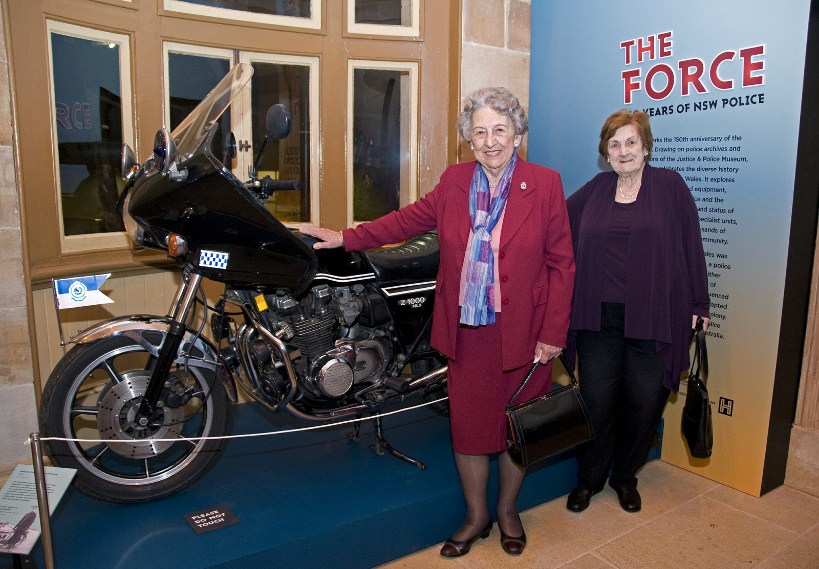 Retired NSW Policewomen, Amy Taylor and Eva Boyd, Hughes at the Justice and Police Museum
