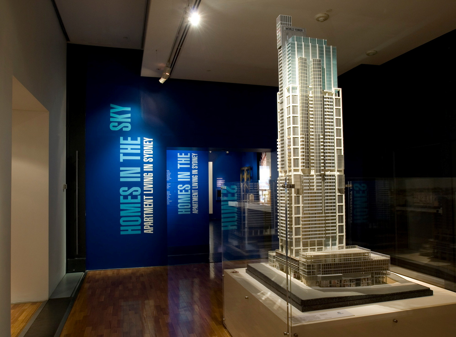 Homes in the sky: apartment living in Sydney - exhibition installation view