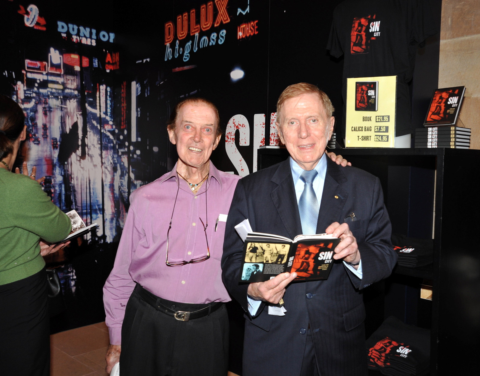 Wayne Martin with Michael Kirby at the Sin City launch