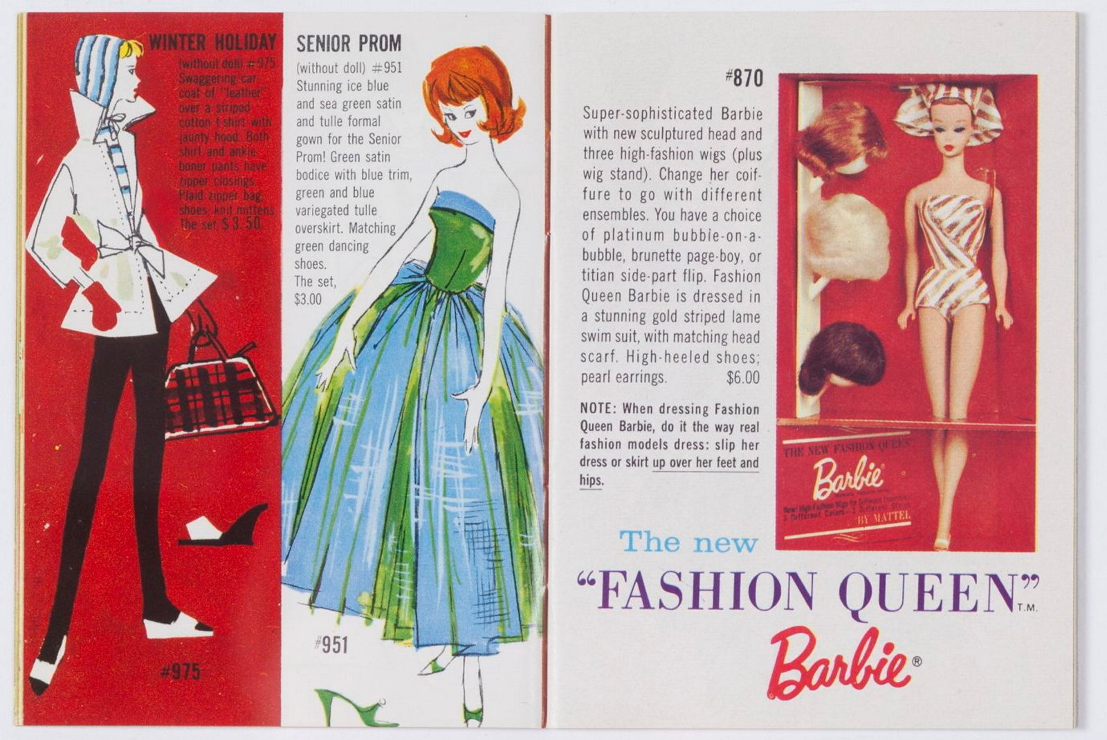 Barbie and Ken booklet, selected pages. 1961