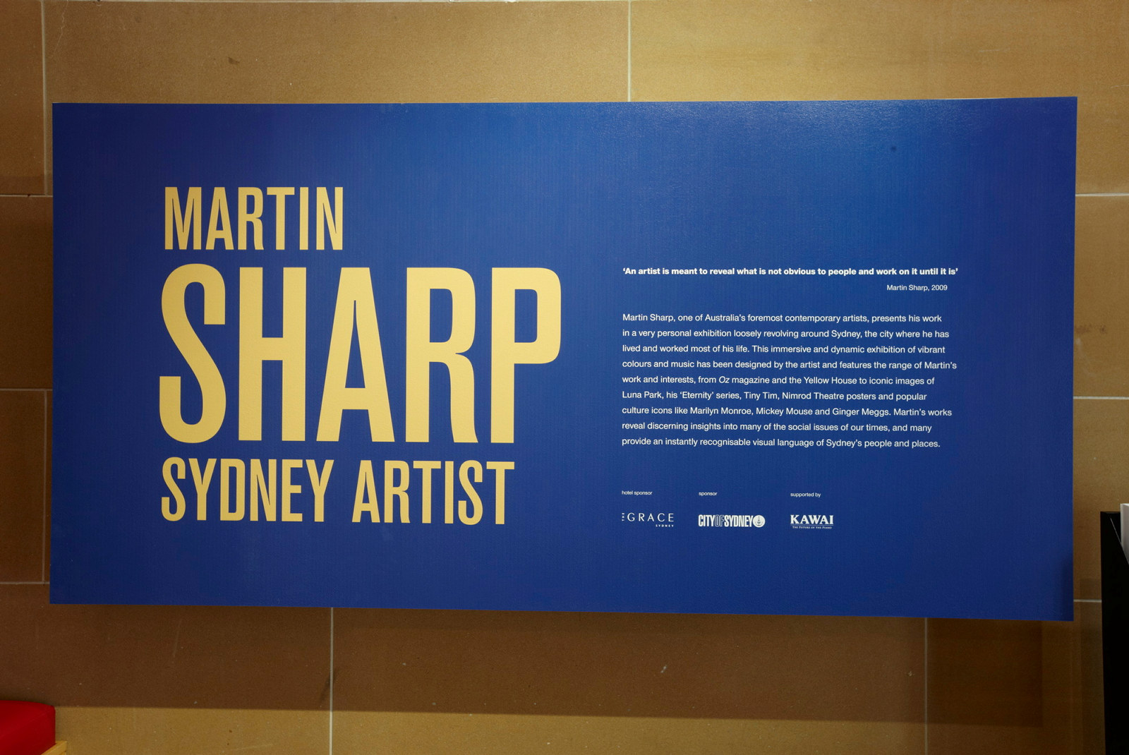 Martin Sharp Sydney artist installation view