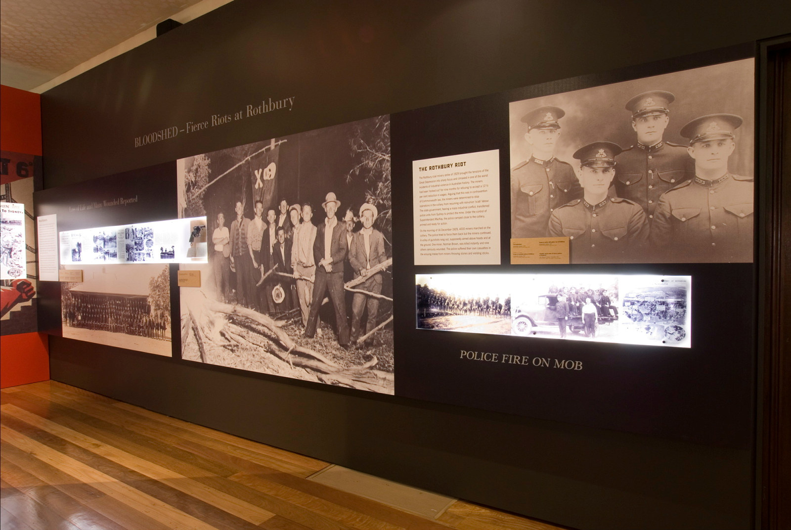 Tough men, hard times: policing the depression installation view