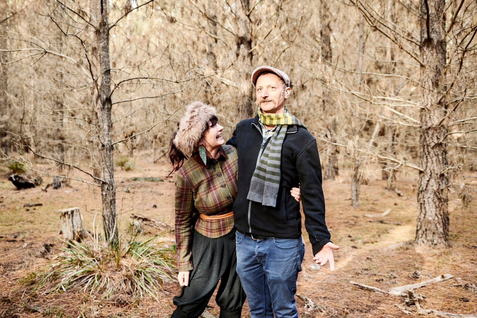 Forest portrait of Diego Bonetto and Marnee Fox