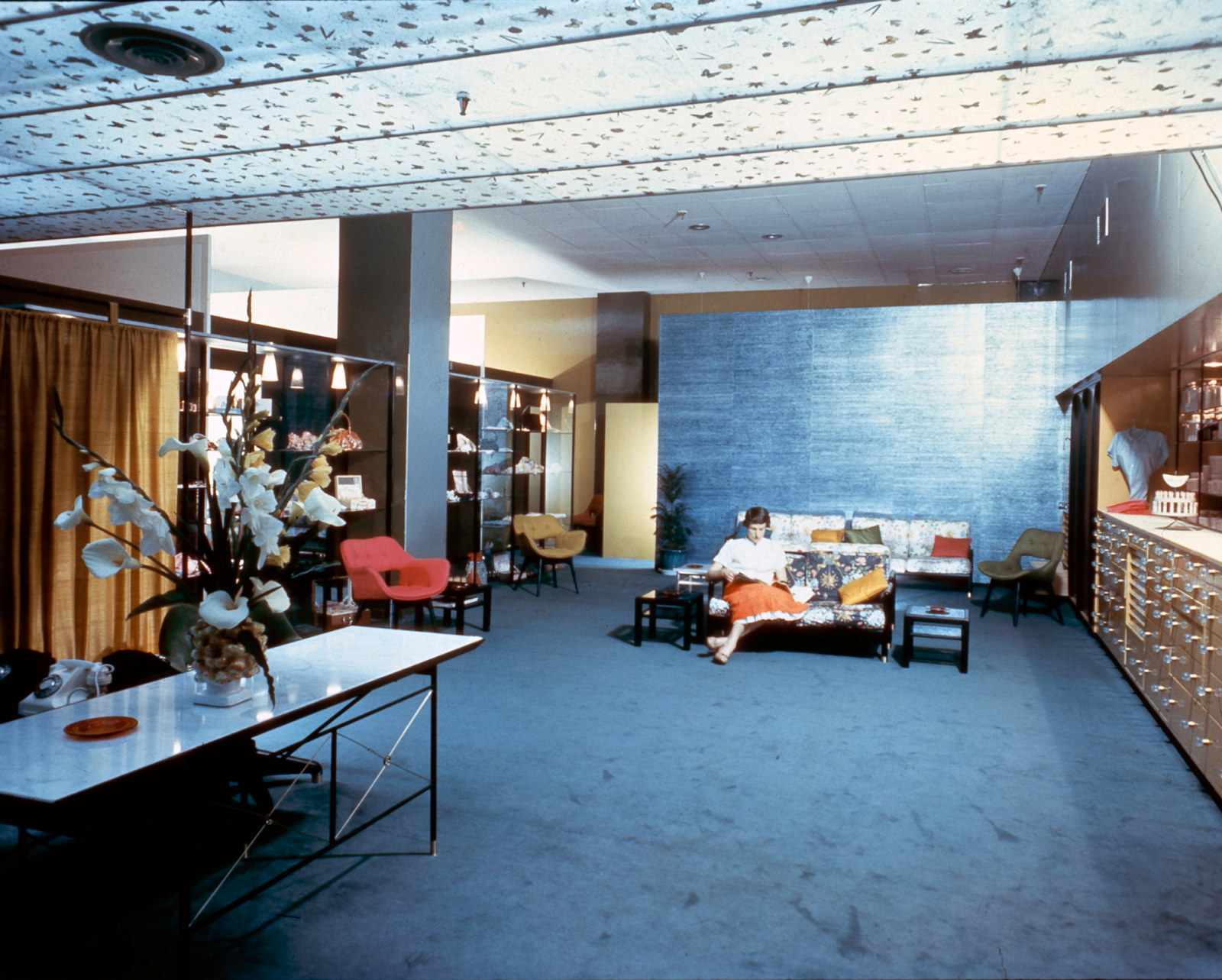 Elizabeth Arden Salon, Sydney, 1956; Marion Best Pty Ltd interior