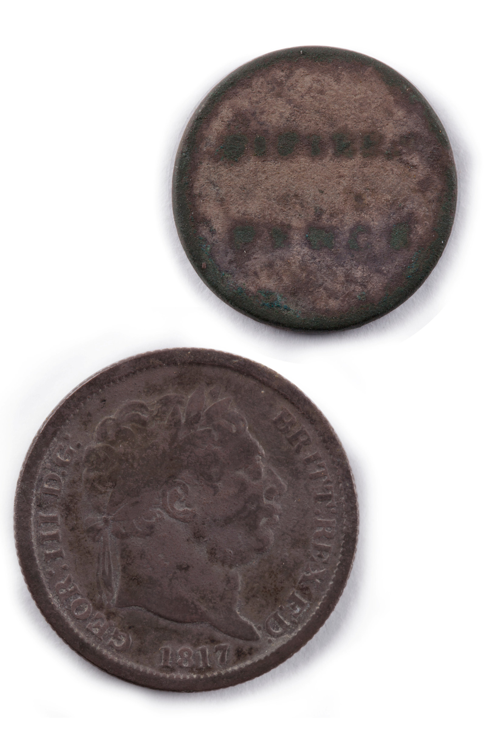 George III farthing, 1817, excavated from beneath the ground floor of Hyde Park Barracks