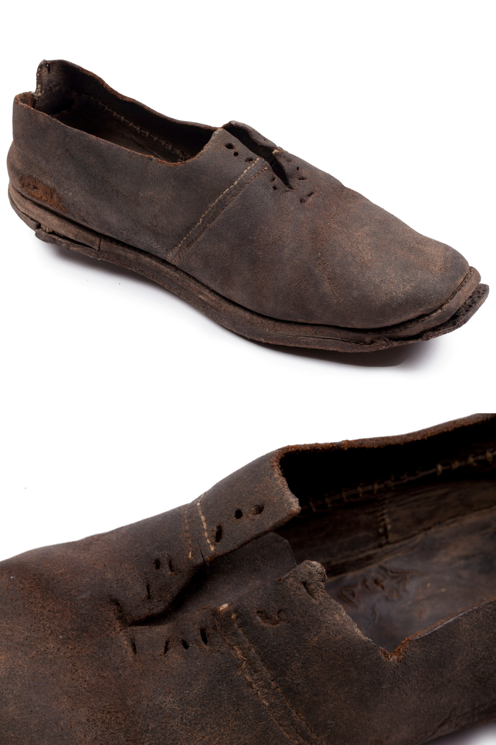 Handmade convict shoe, HPB archaeology collection