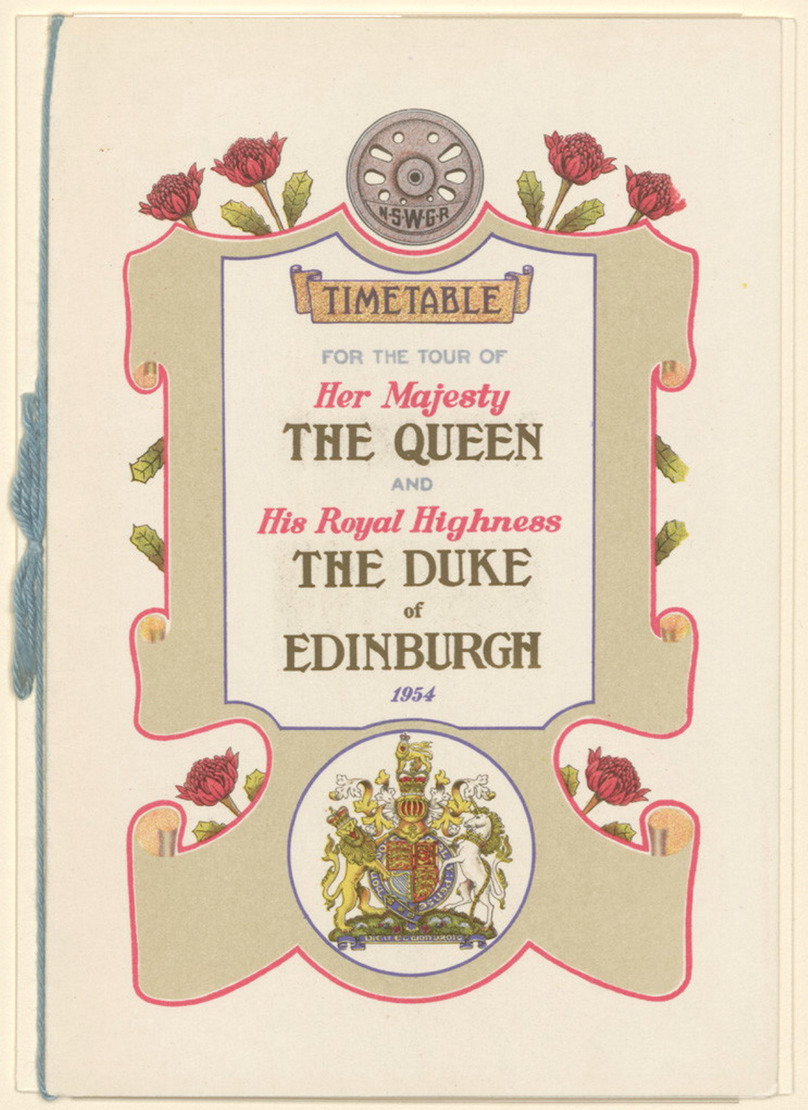 Cover of the timetable for the Royal Train