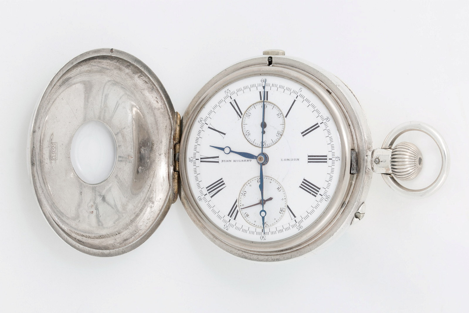 Silver cased half hunter watch owned by George Terry, made 1880