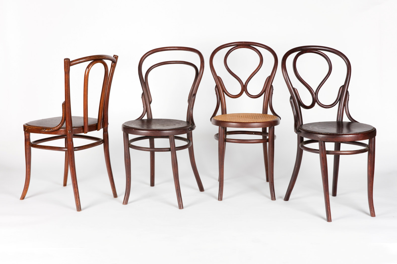 Set of four bentwood chairs, Justice and Police Museum