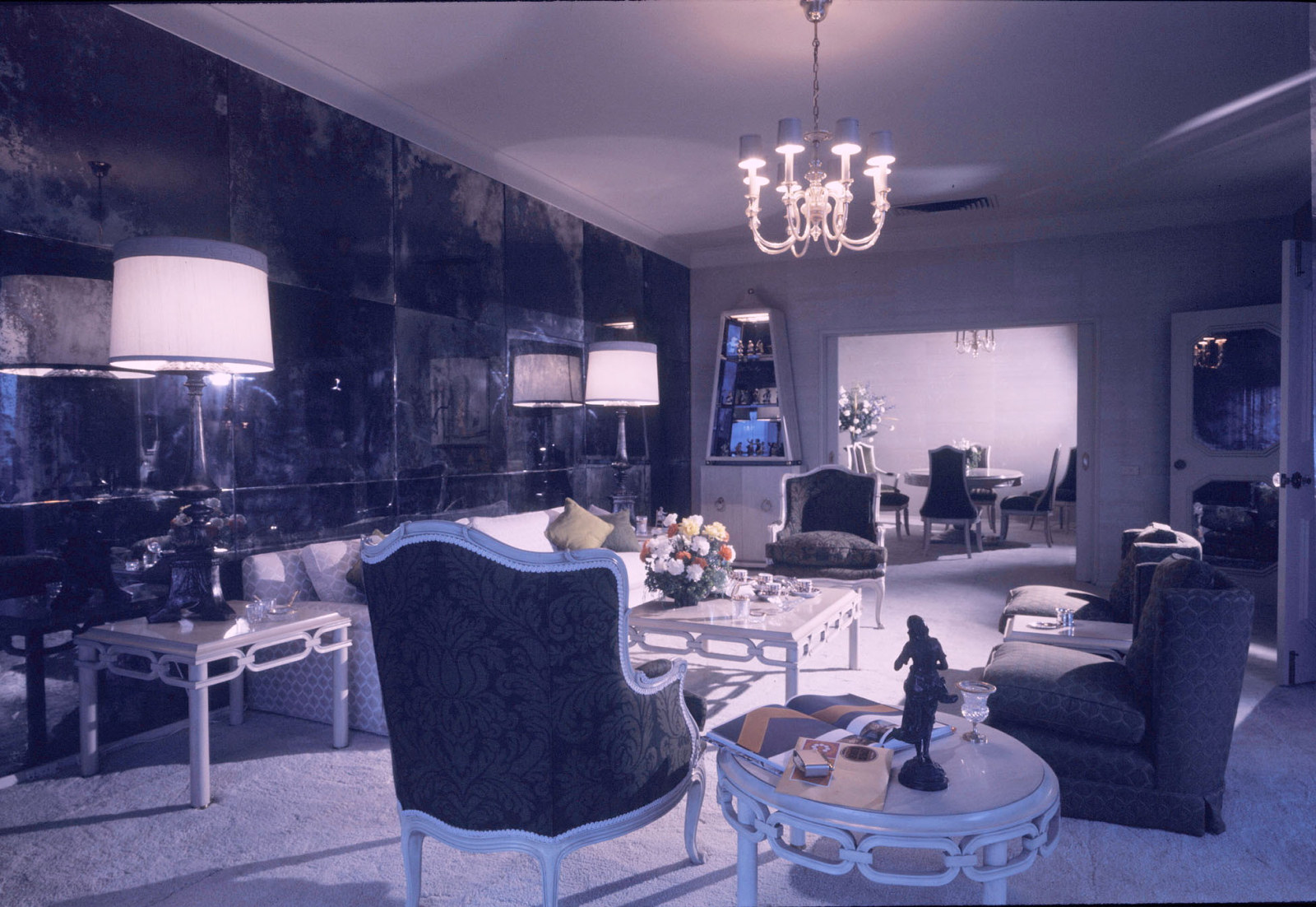 Living room of Betty and Keith Harris, interior design by Decor Associates, Point Piper NSW, ca. 1971
