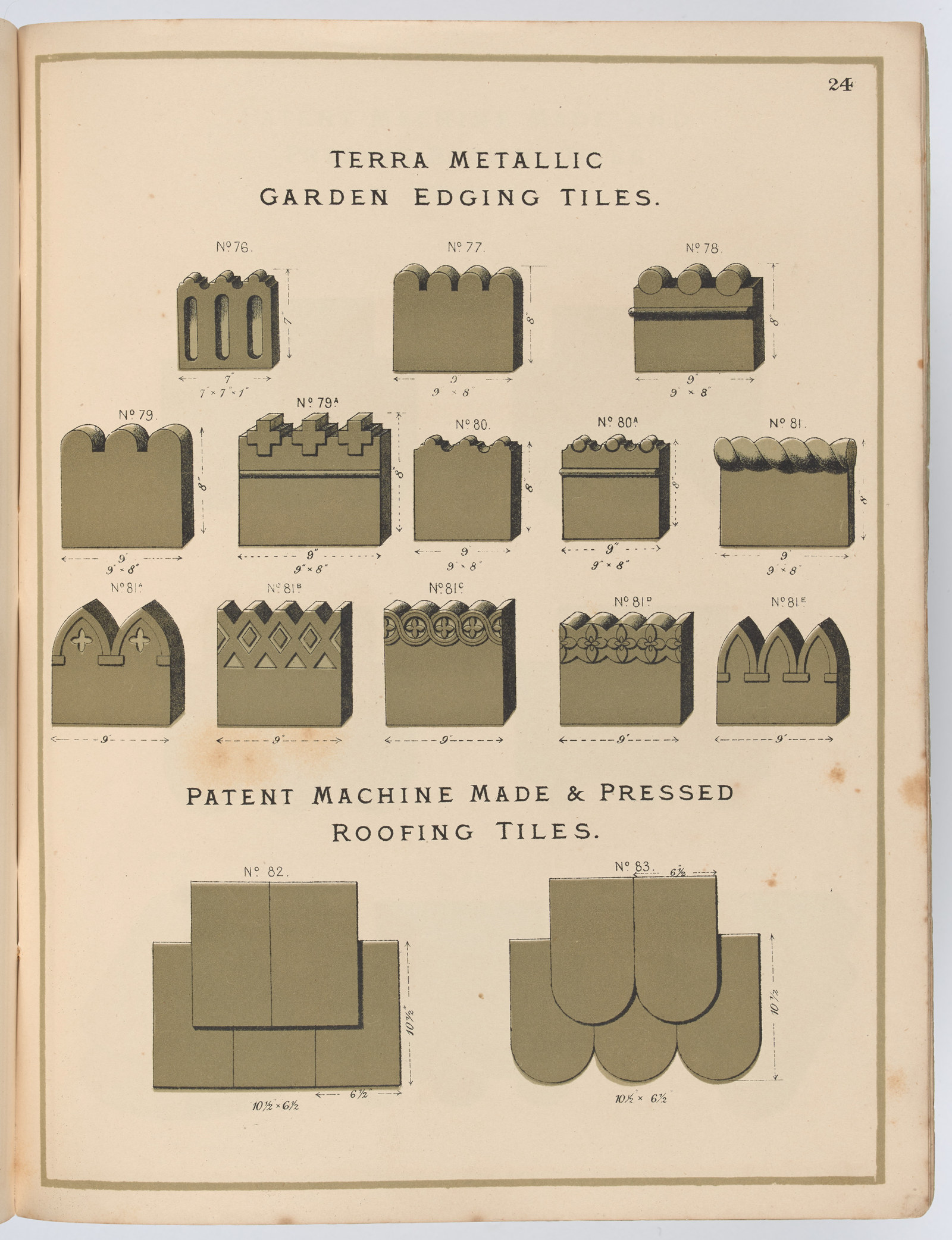 [Trade catalogue] : Piercy Brick & Tile Works, West Bromwich, Staffordshire / Joseph Hamblet [trade catalogue]
