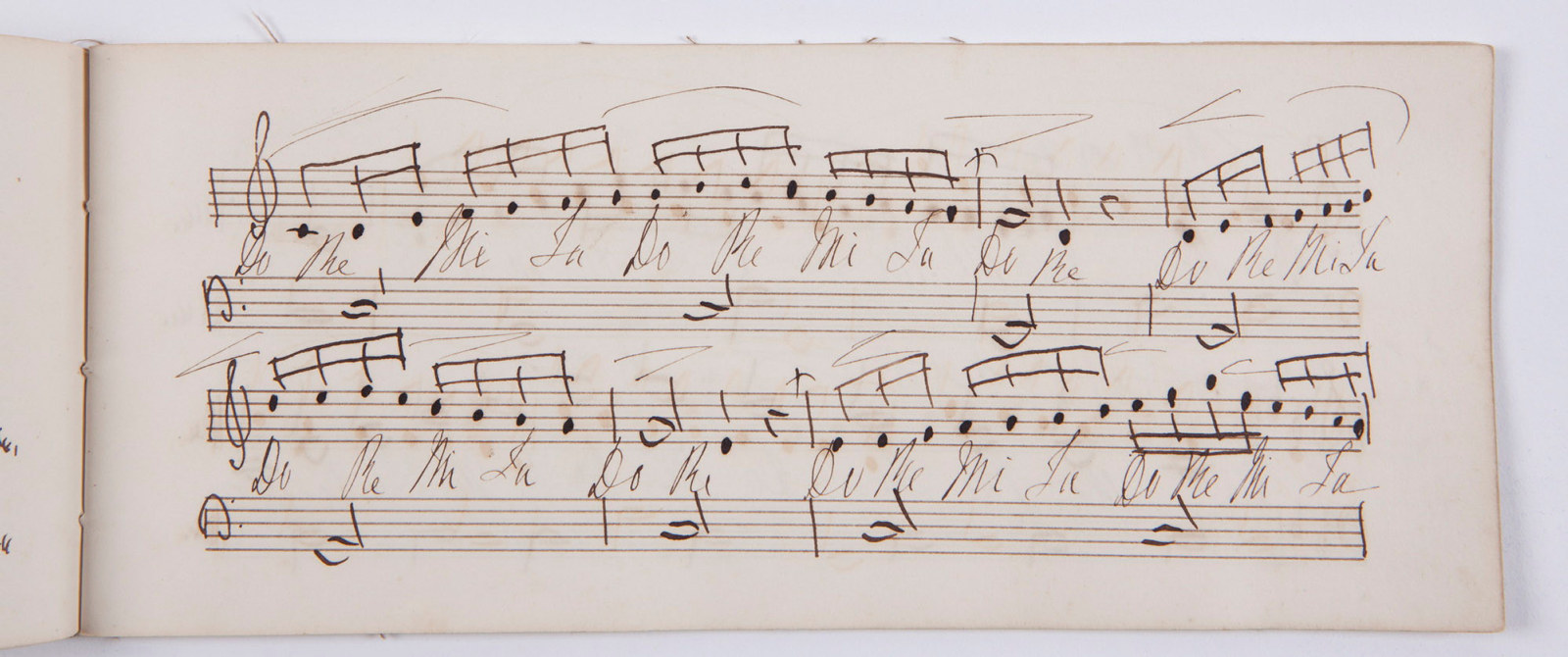 Music book, handwritten page