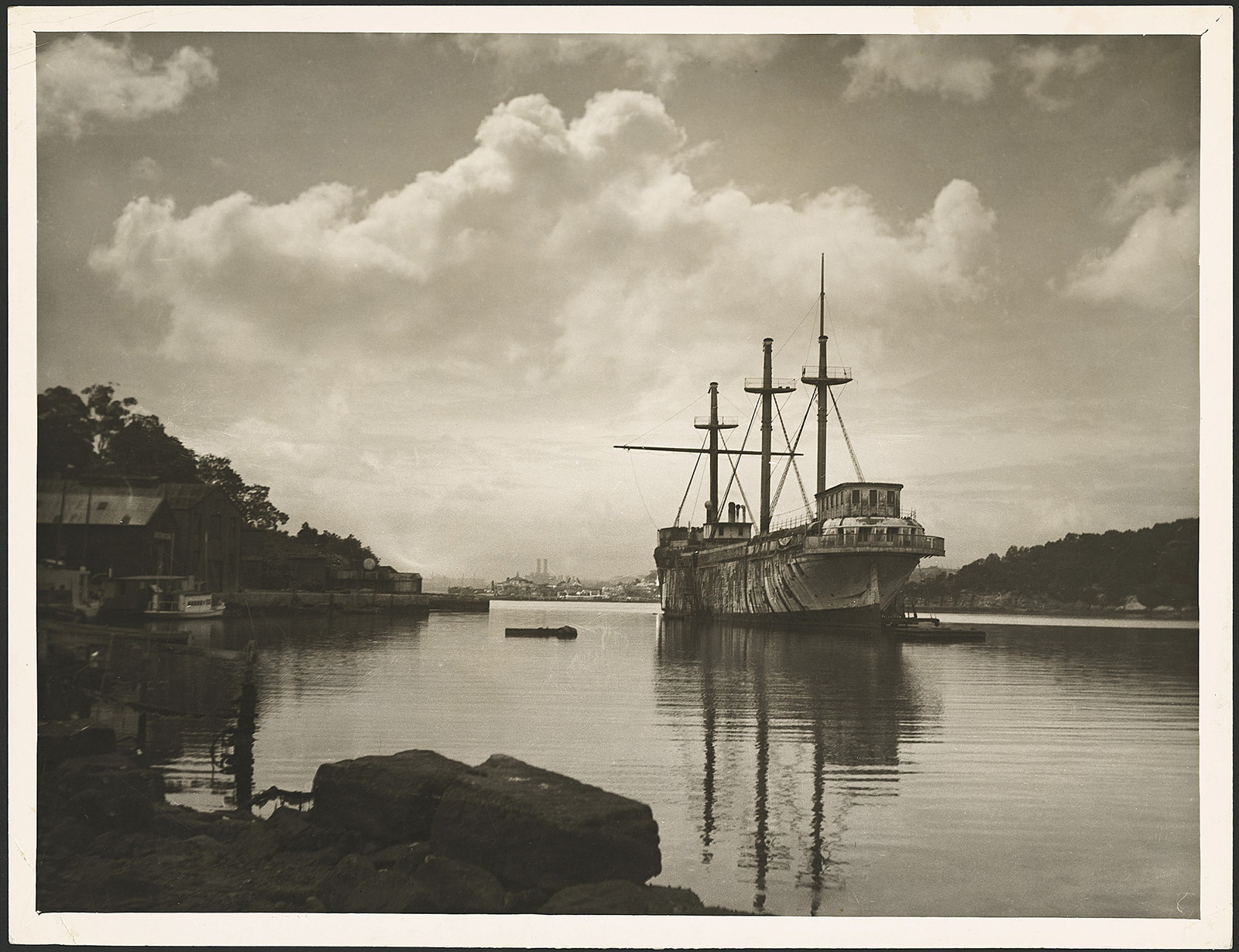 Hulk of the Sobraon, later HMAS Tingira, Berrys Bay, Sydney Harbour