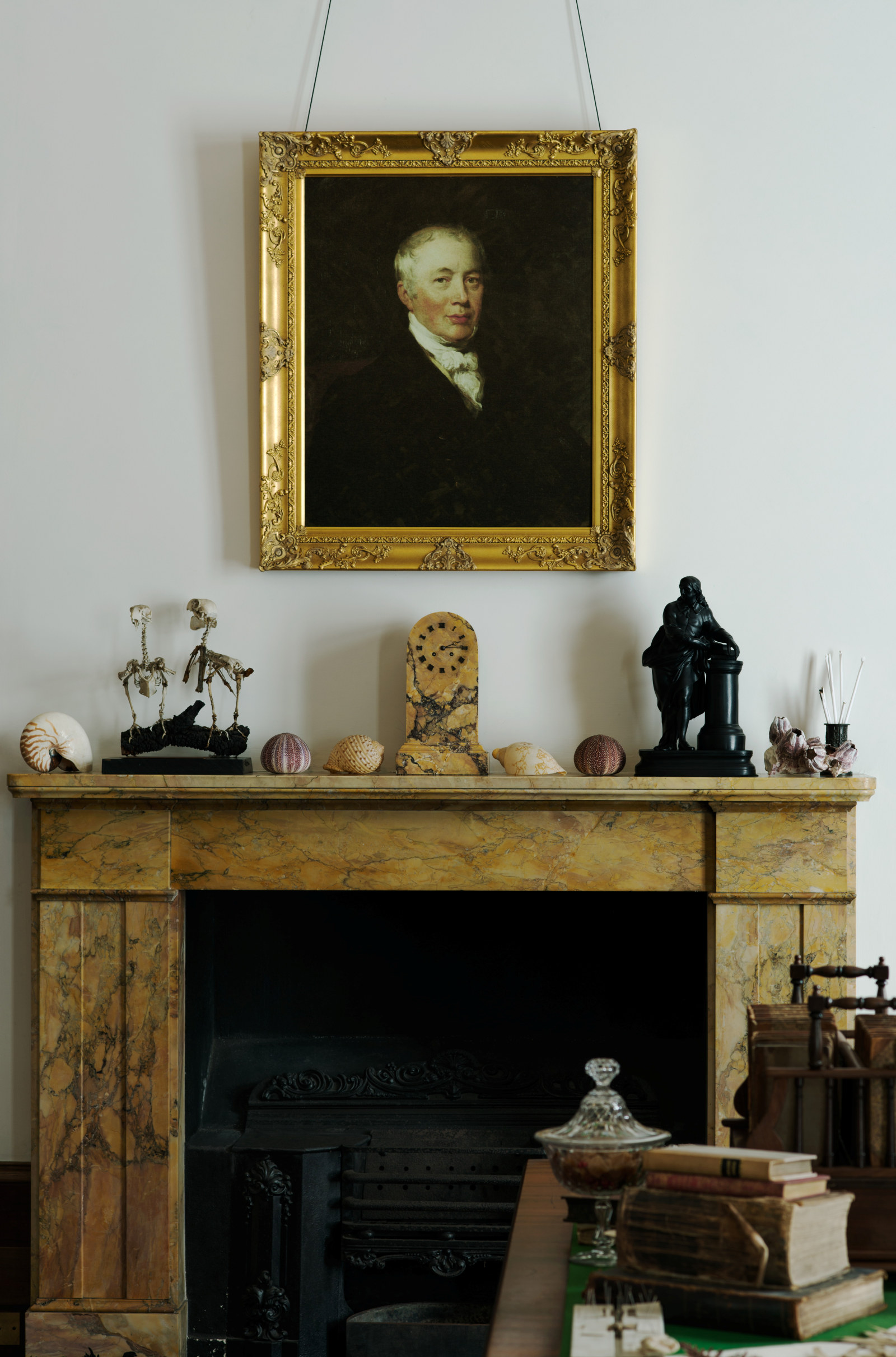 Mantelpiece in the Macleay's Library, Elizabeth Bay House