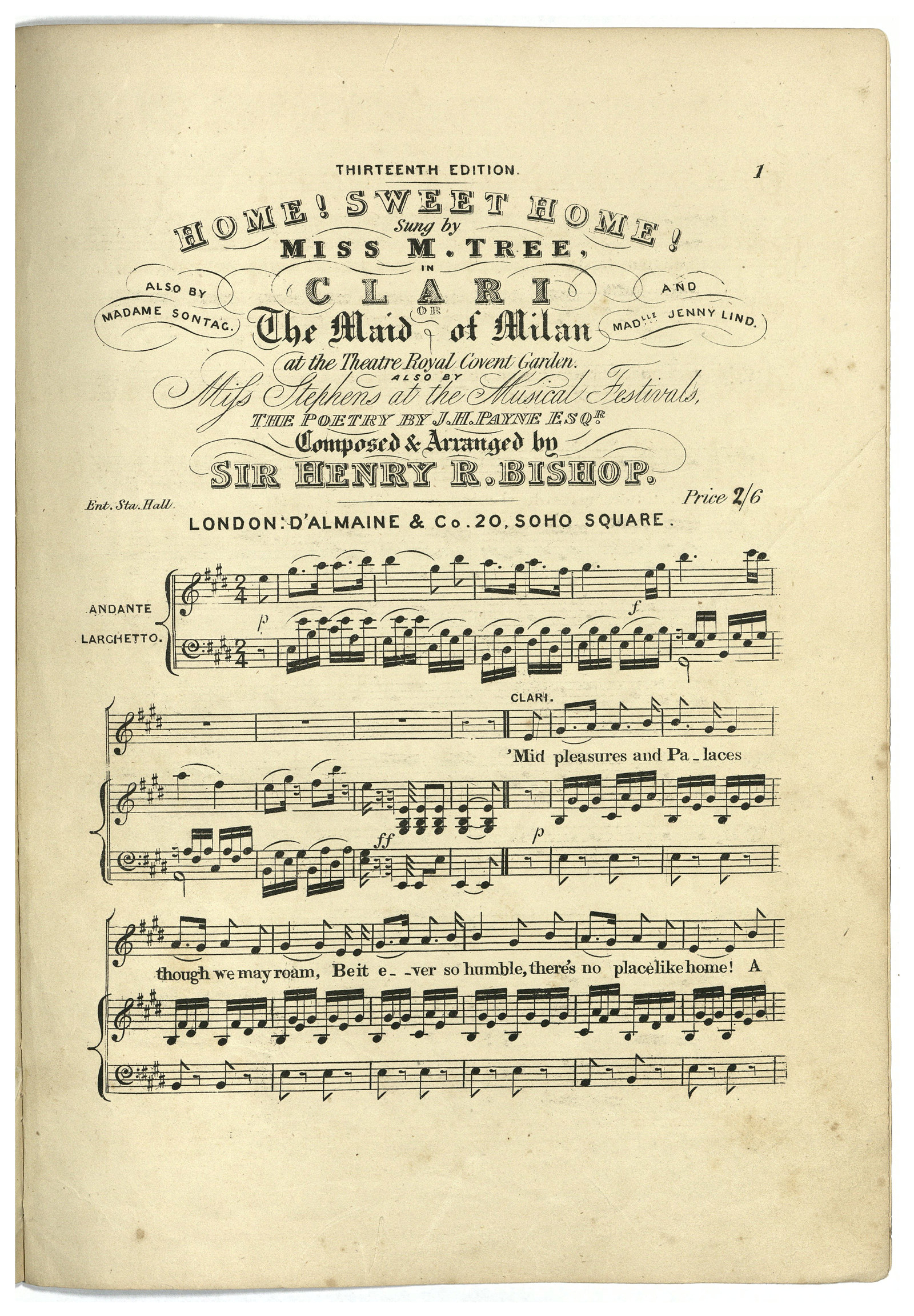 Owner bound volume of assorted songs, in the collection of Rouse Hill House & Farm, 1850-1864. [music]
